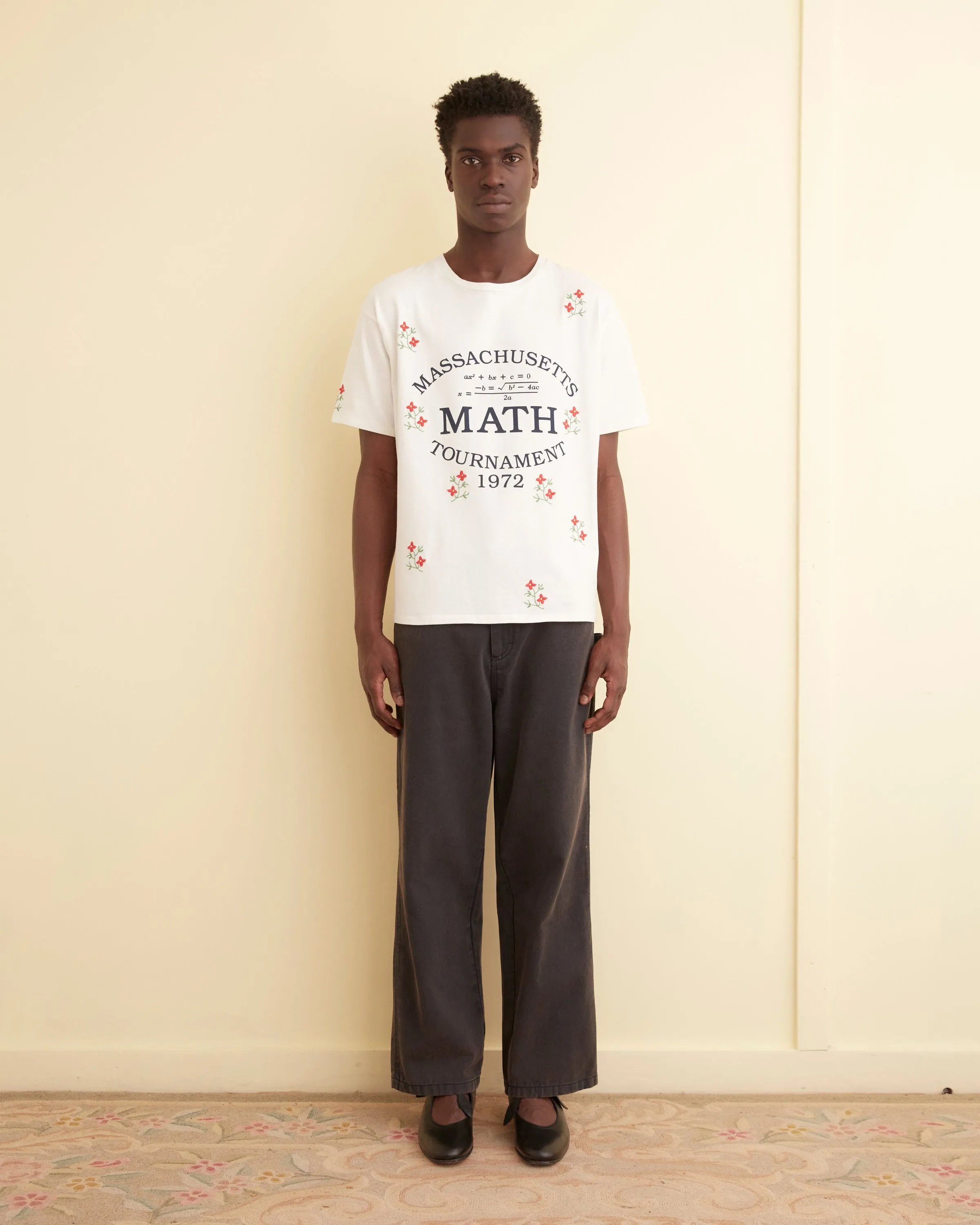 Twill Knolly Brook Trousers - Black sold by BODE