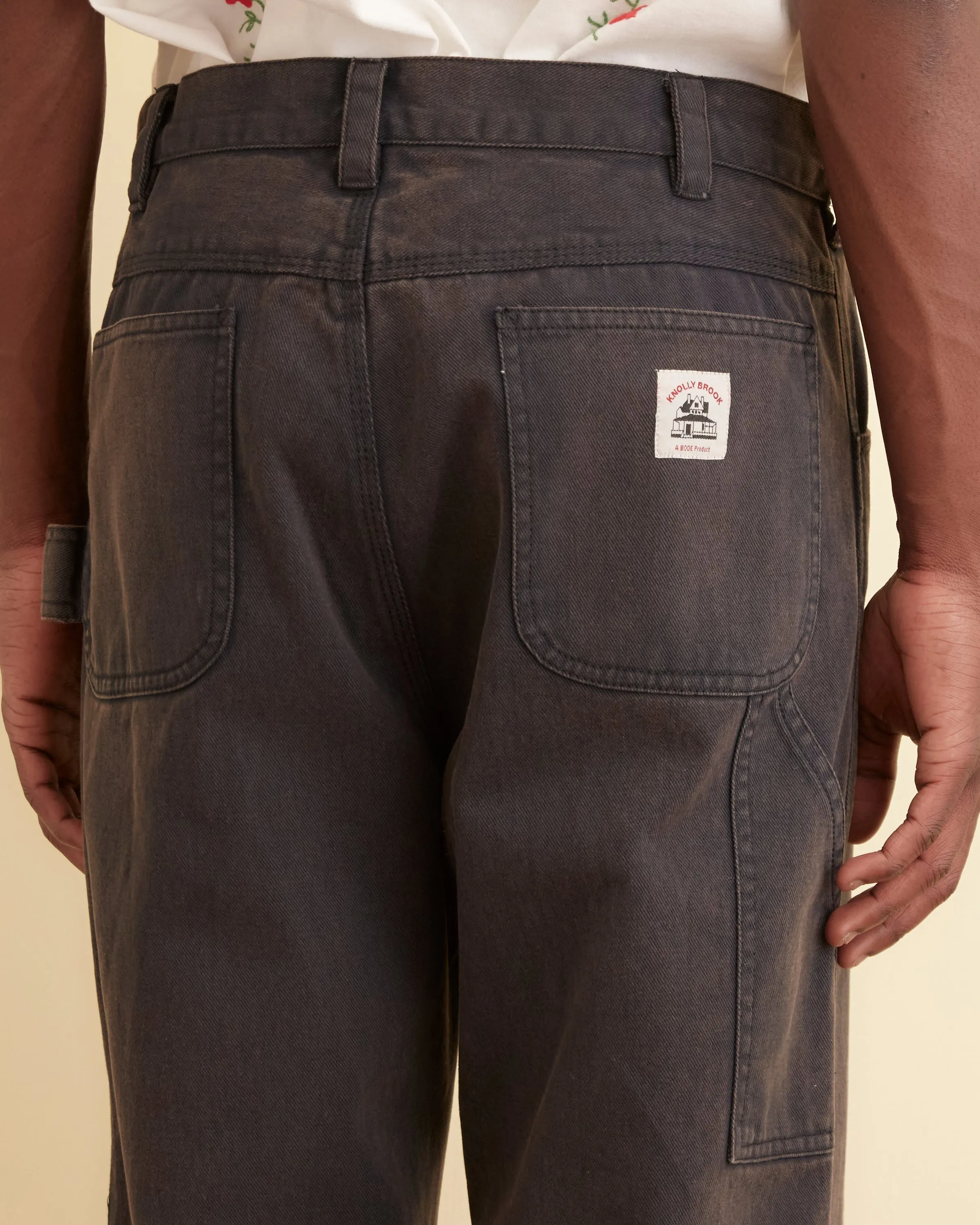 Twill Knolly Brook Trousers - Black sold by BODE product image thumbnail 3