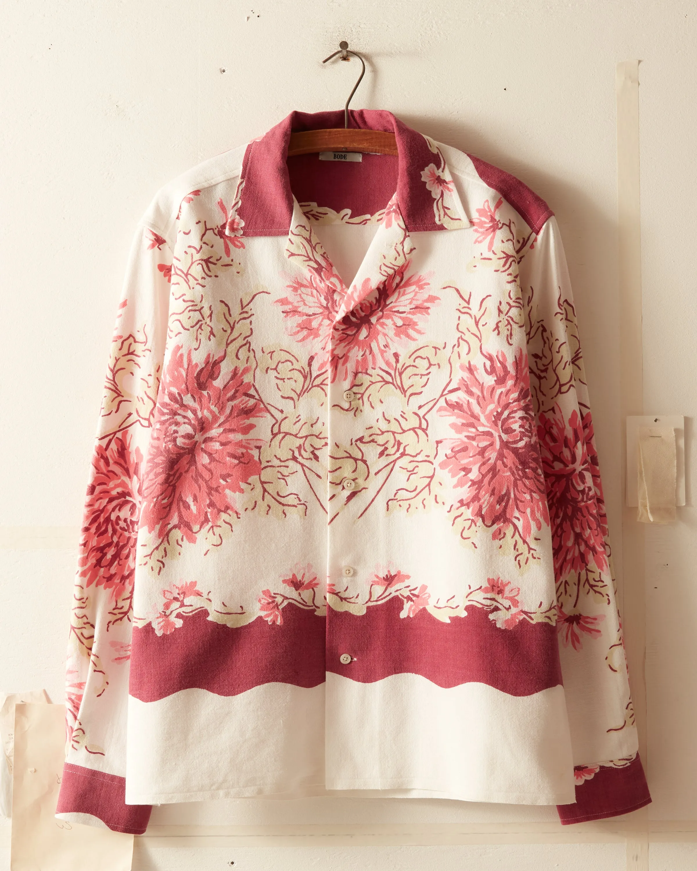 Maroon Bloom Shirt - M/L sold by BODE