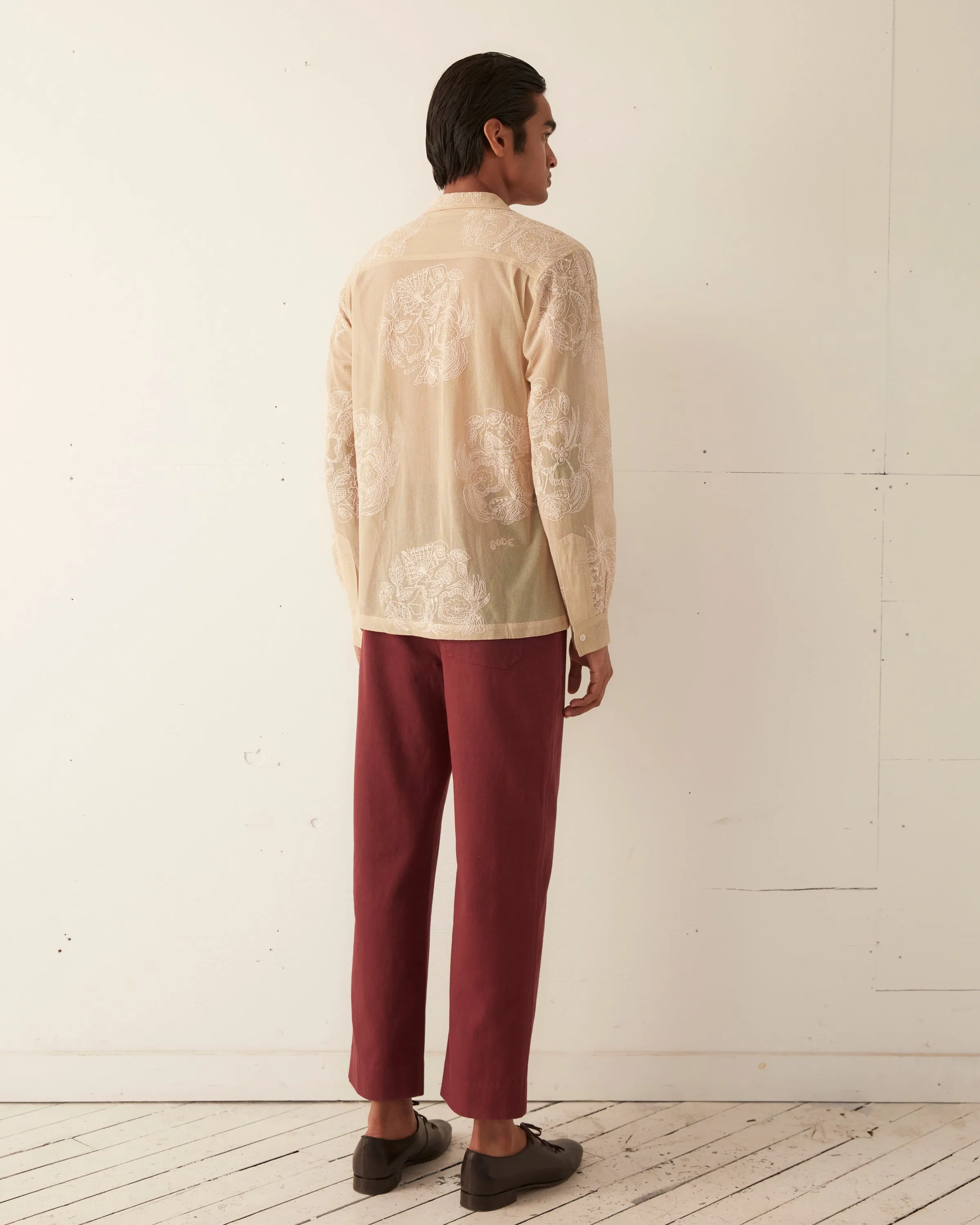 Moth Veil Long Sleeve Shirt sold by BODE product image thumbnail 4