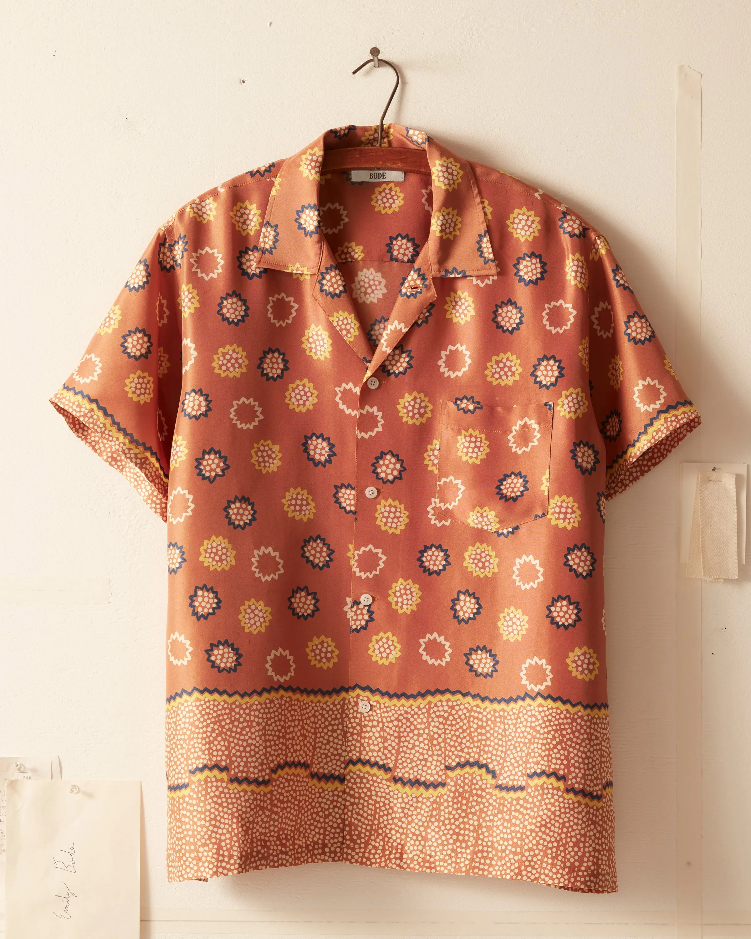 Dotted Border Short Sleeve Shirt sold by BODE