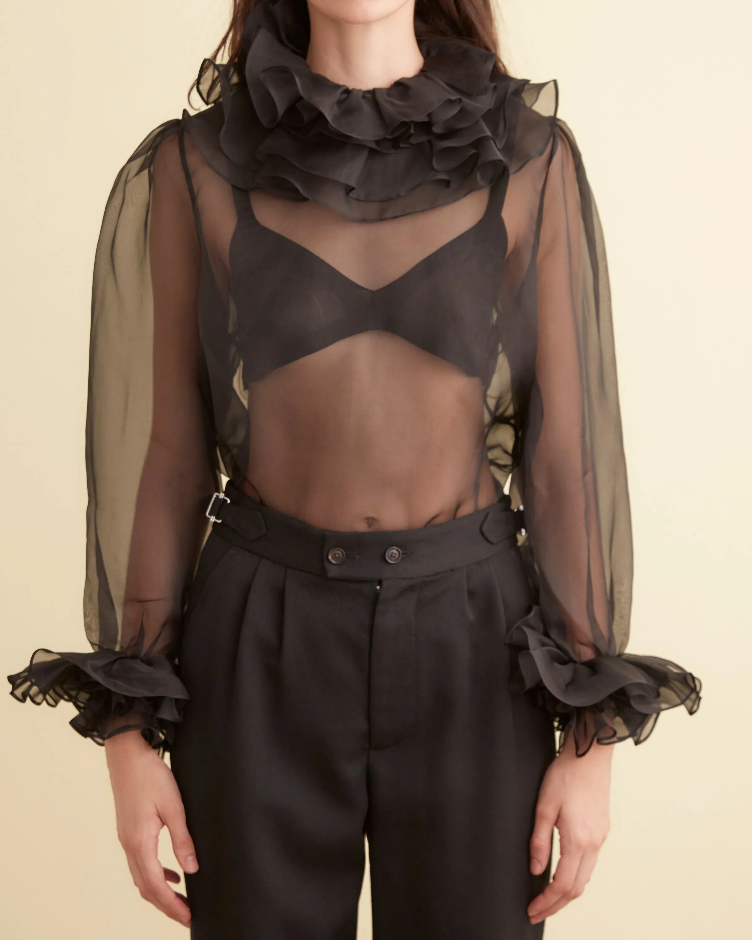 Boo Ruffle Top - Black sold by BODE product image thumbnail 2