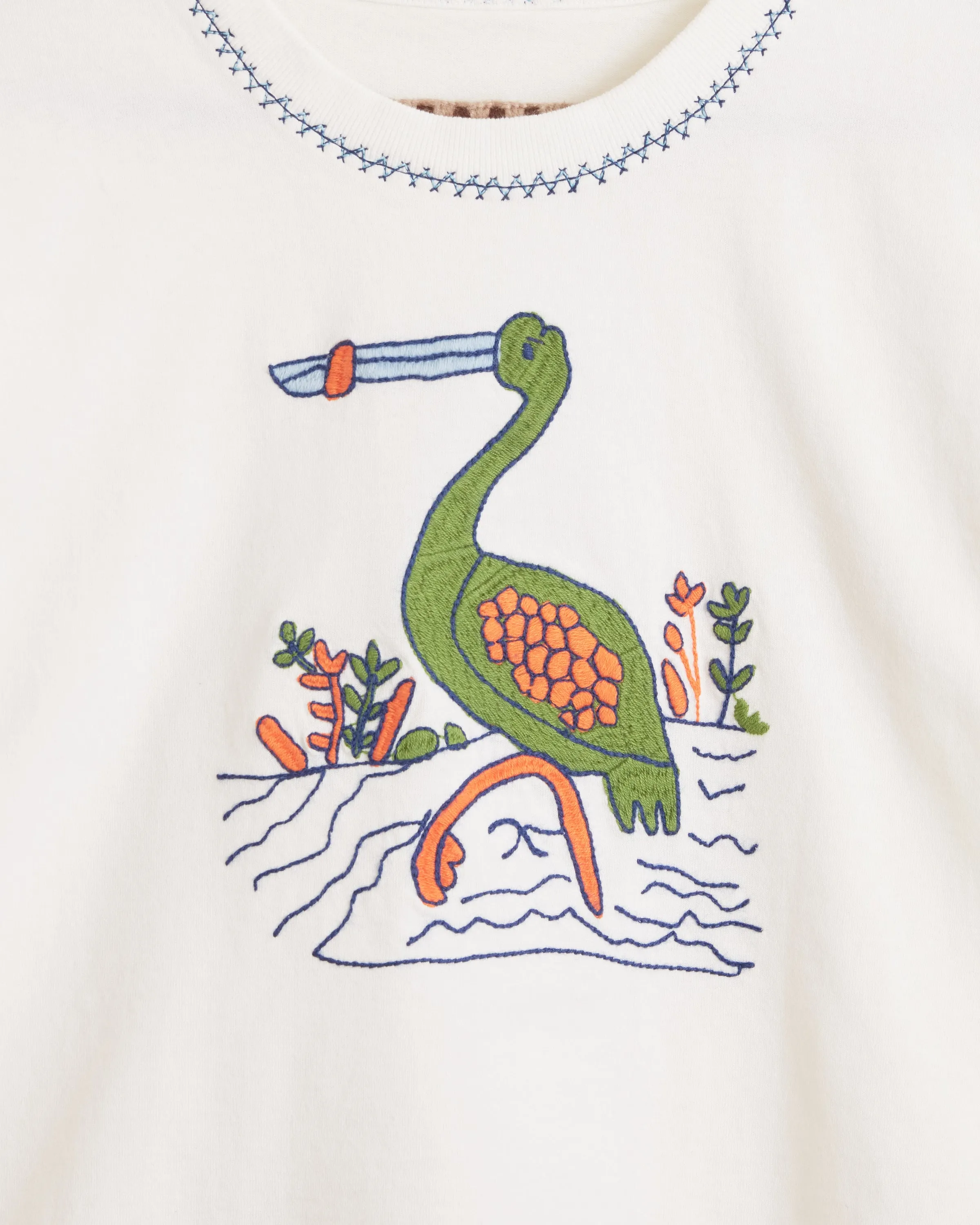 Embroidered Heron Tee sold by BODE product image thumbnail 2
