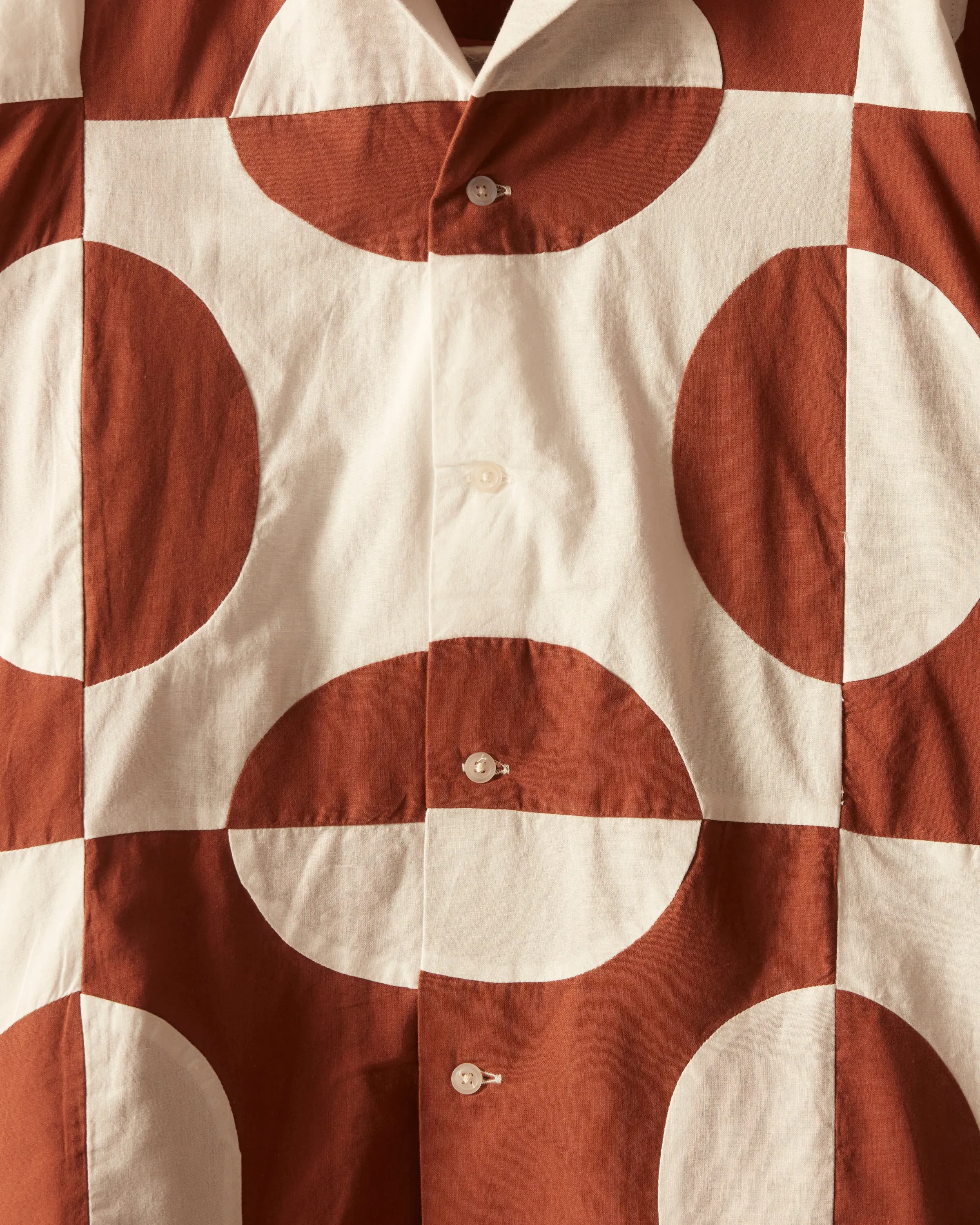 Duo Oval Patchwork Short Sleeve Shirt sold by BODE product image thumbnail 3