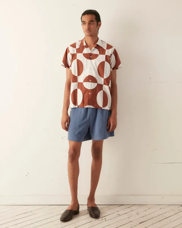 Duo Oval Patchwork Short Sleeve Shirt sold by BODE