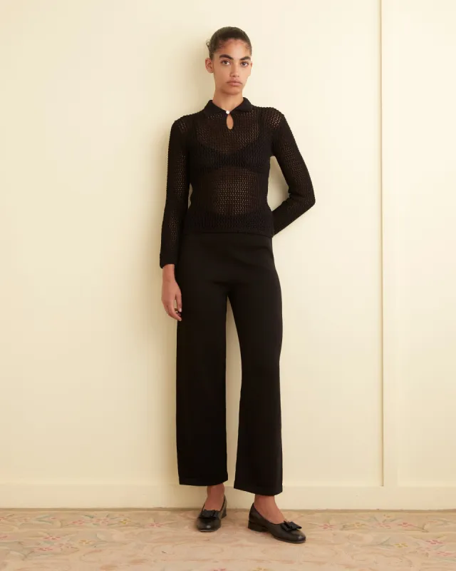 Johnny Knit Pants - Black sold by BODE