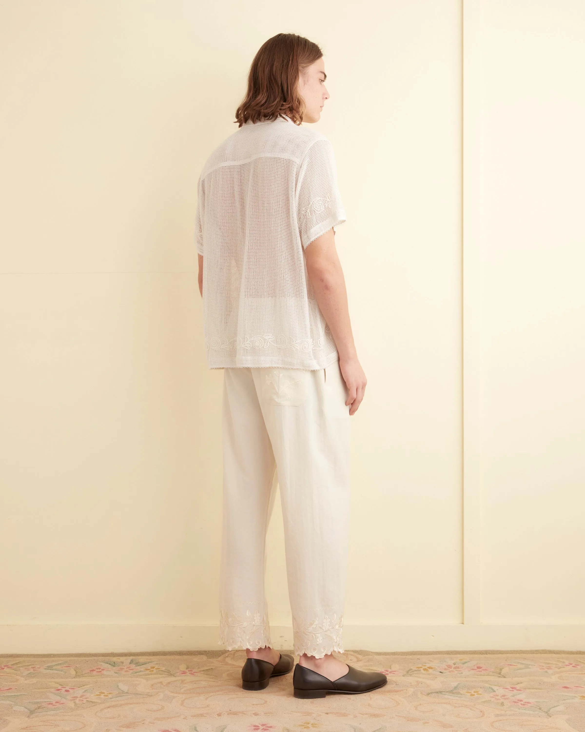 Mesh Filigree Short Sleeve Shirt sold by BODE product image thumbnail 3