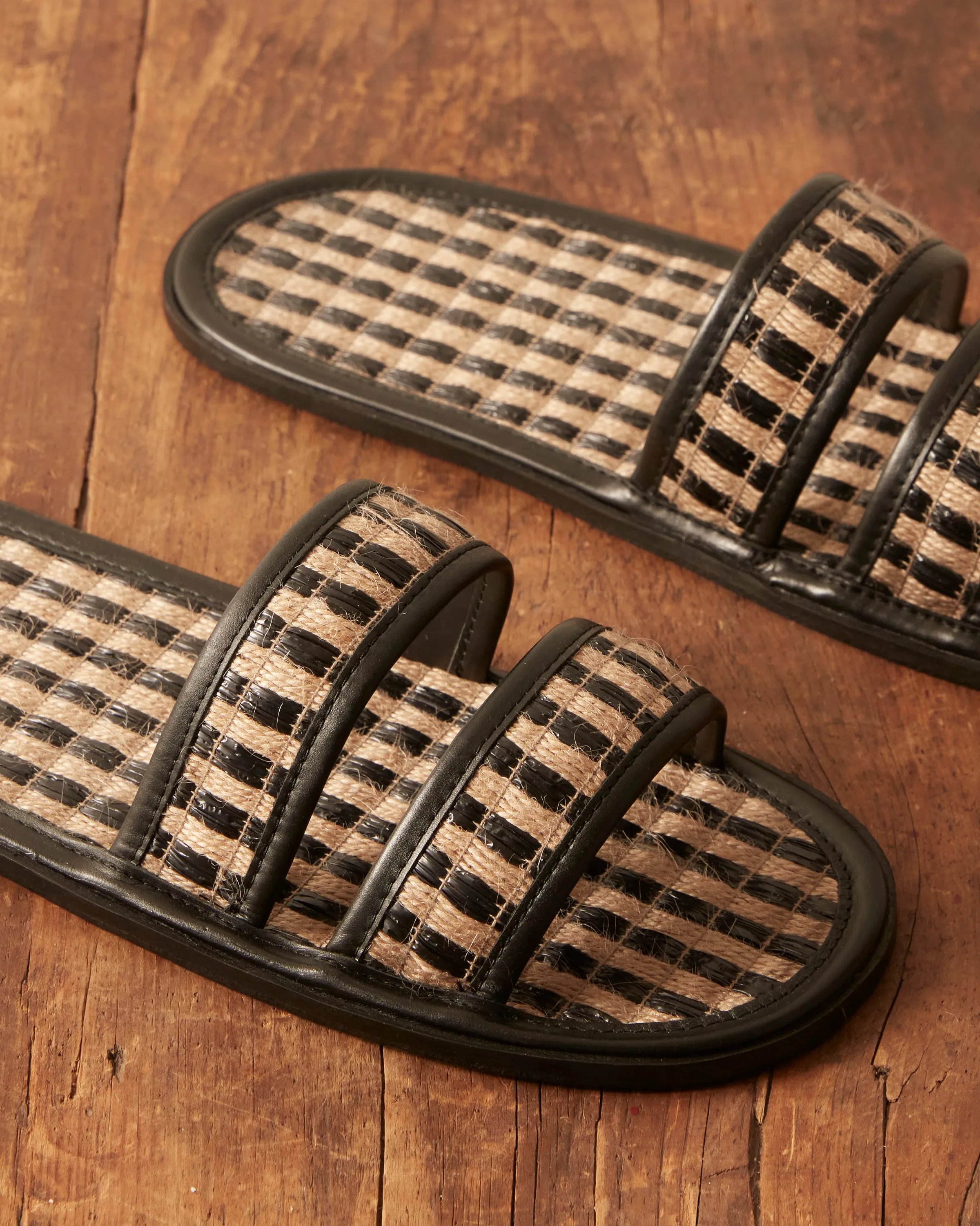 Duotone Summer Slides - Black/Tan sold by BODE product image thumbnail 2