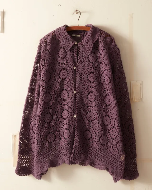 Prima Wheel Crochet Shirt sold by BODE