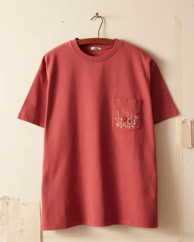 Rosette Pocket Tee sold by BODE
