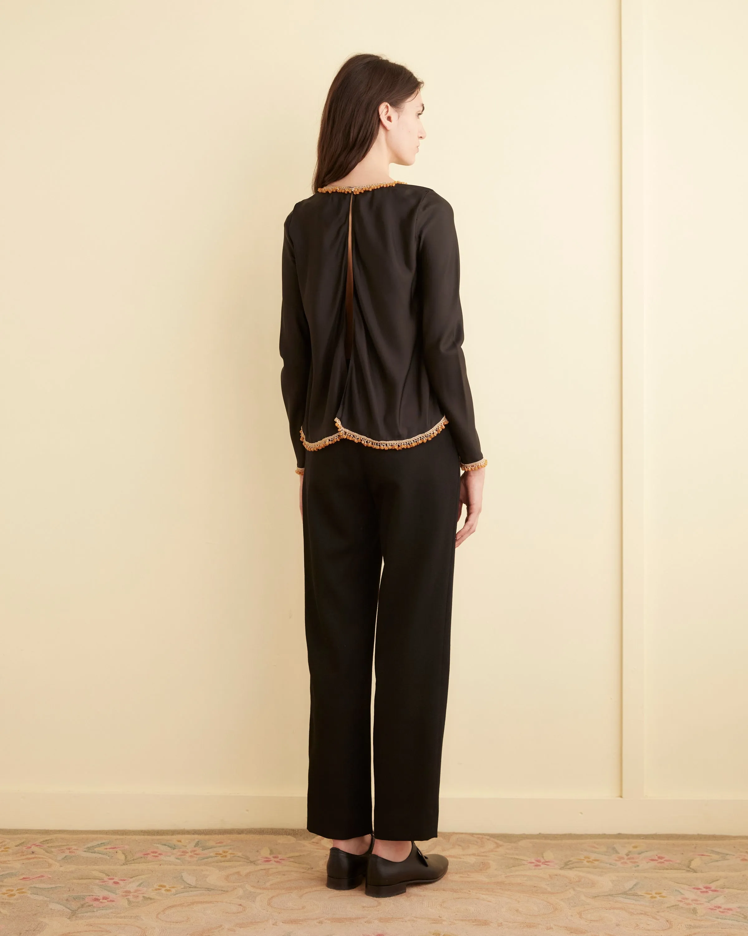 Sun Bead Black Top - XS sold by BODE product image thumbnail 3