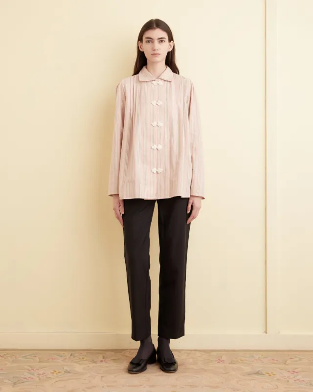 Flannel Ticking Jonas Shirt sold by BODE