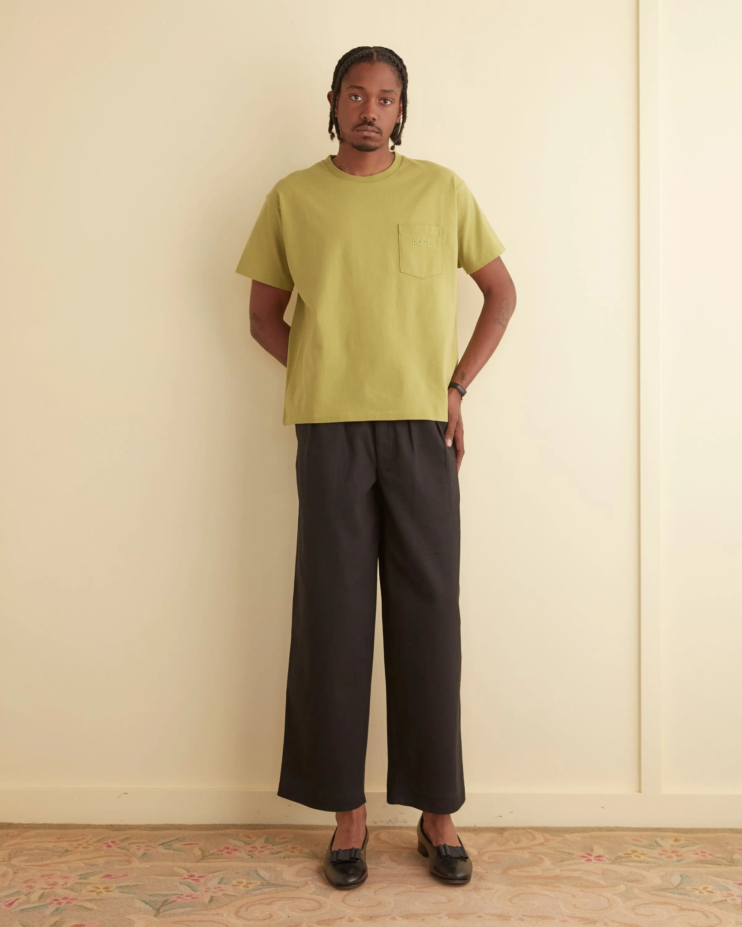 Bode Embroidered Pocket Tee sold by BODE