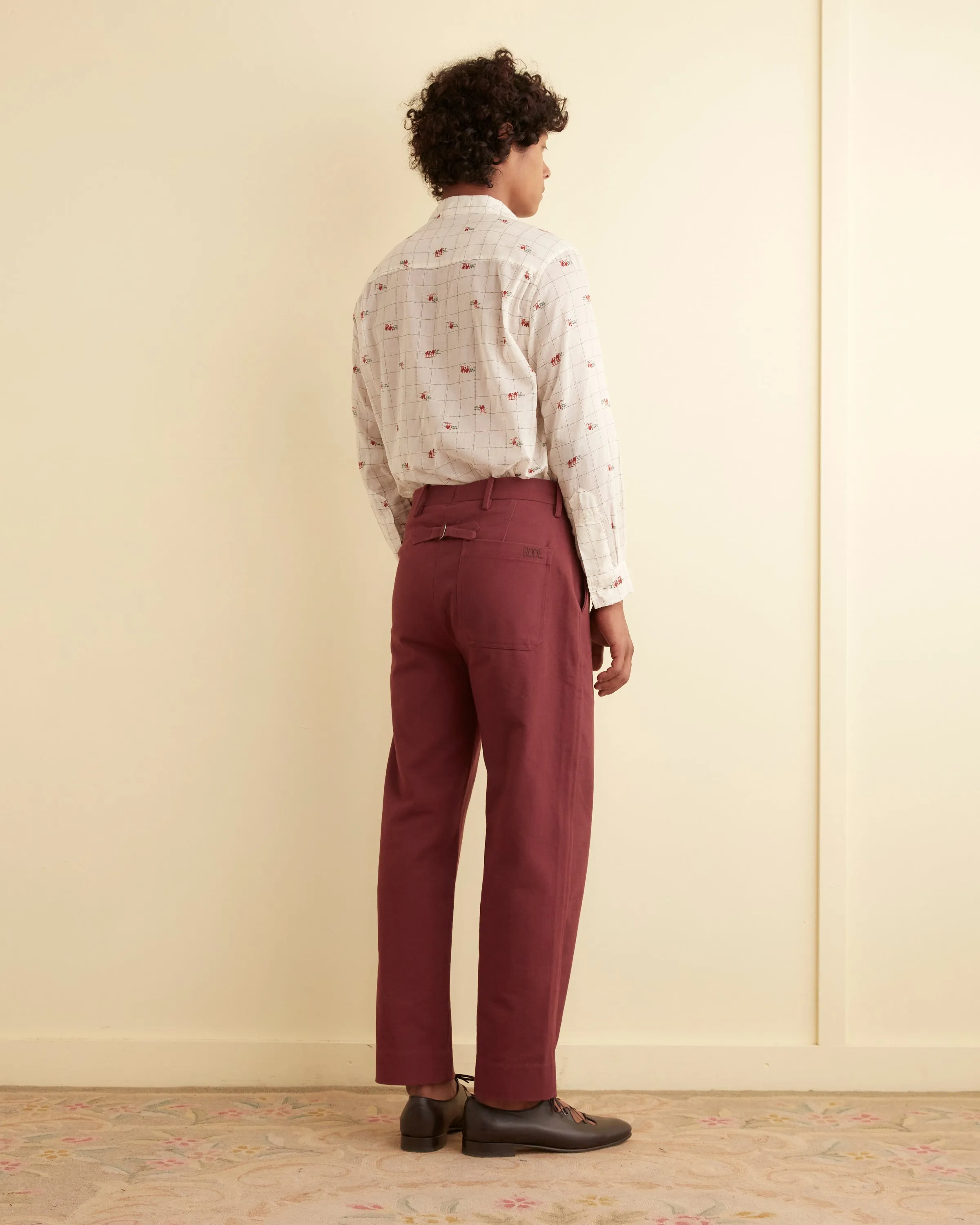 Sheer Camel Long Sleeve Shirt sold by BODE product image thumbnail 3