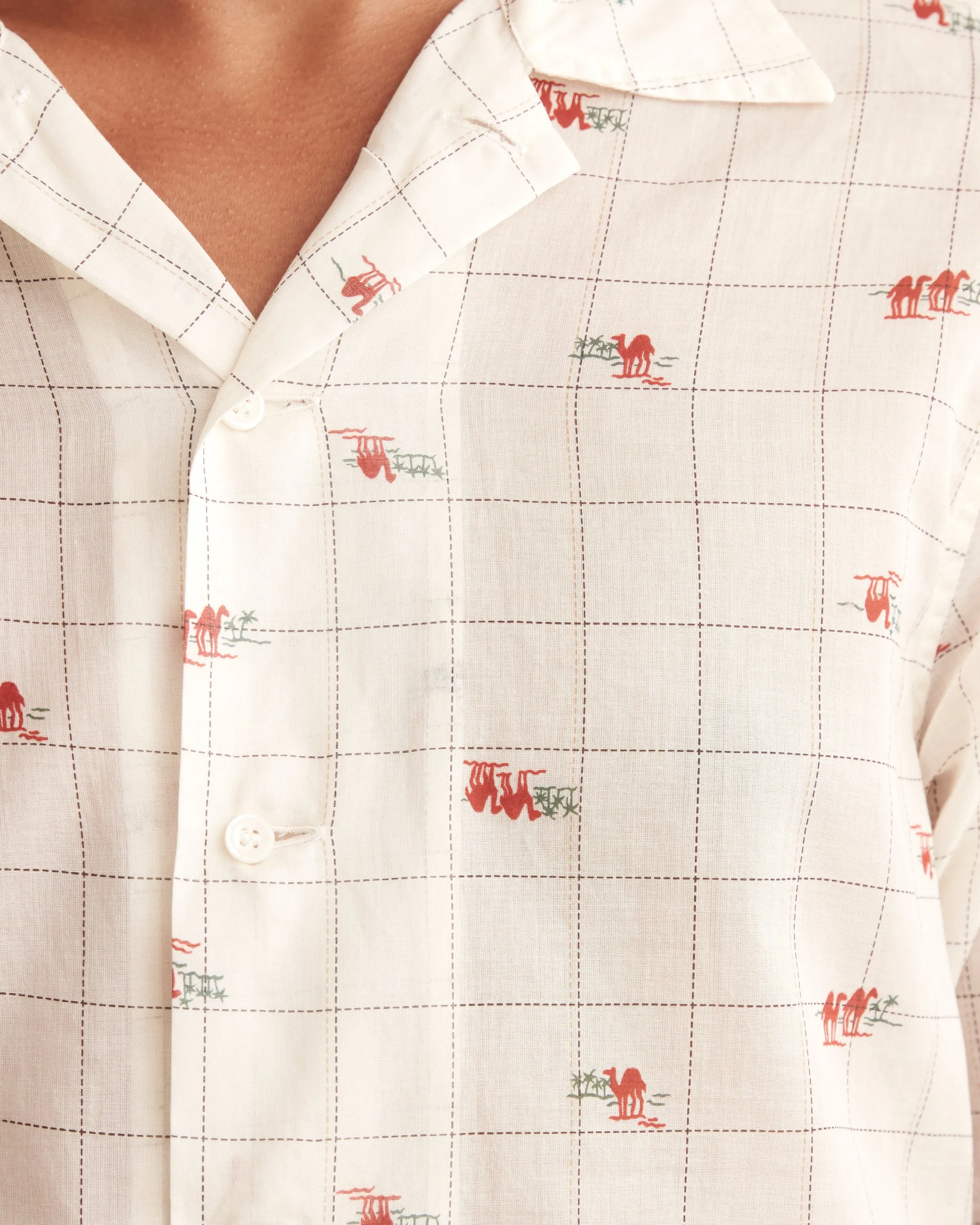 Sheer Camel Long Sleeve Shirt sold by BODE product image thumbnail 2