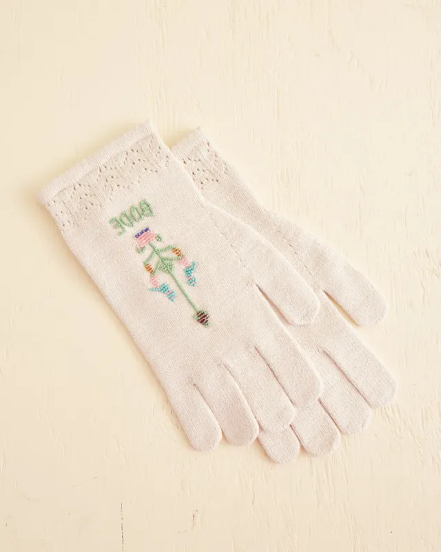 Pointelle Gloves - Cream sold by BODE