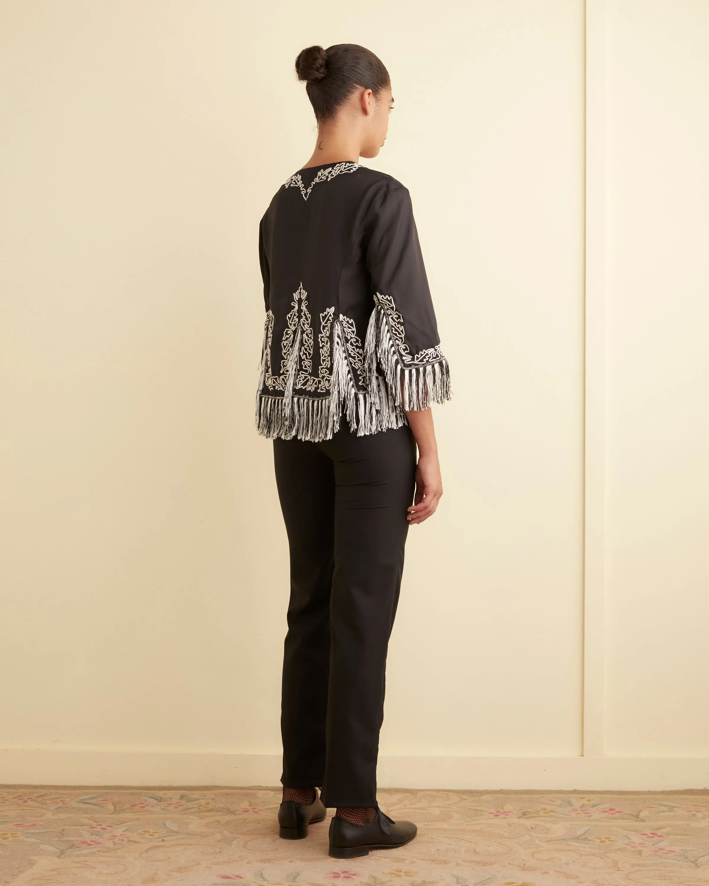 Grenier Fringe Jacket sold by BODE product image thumbnail 3