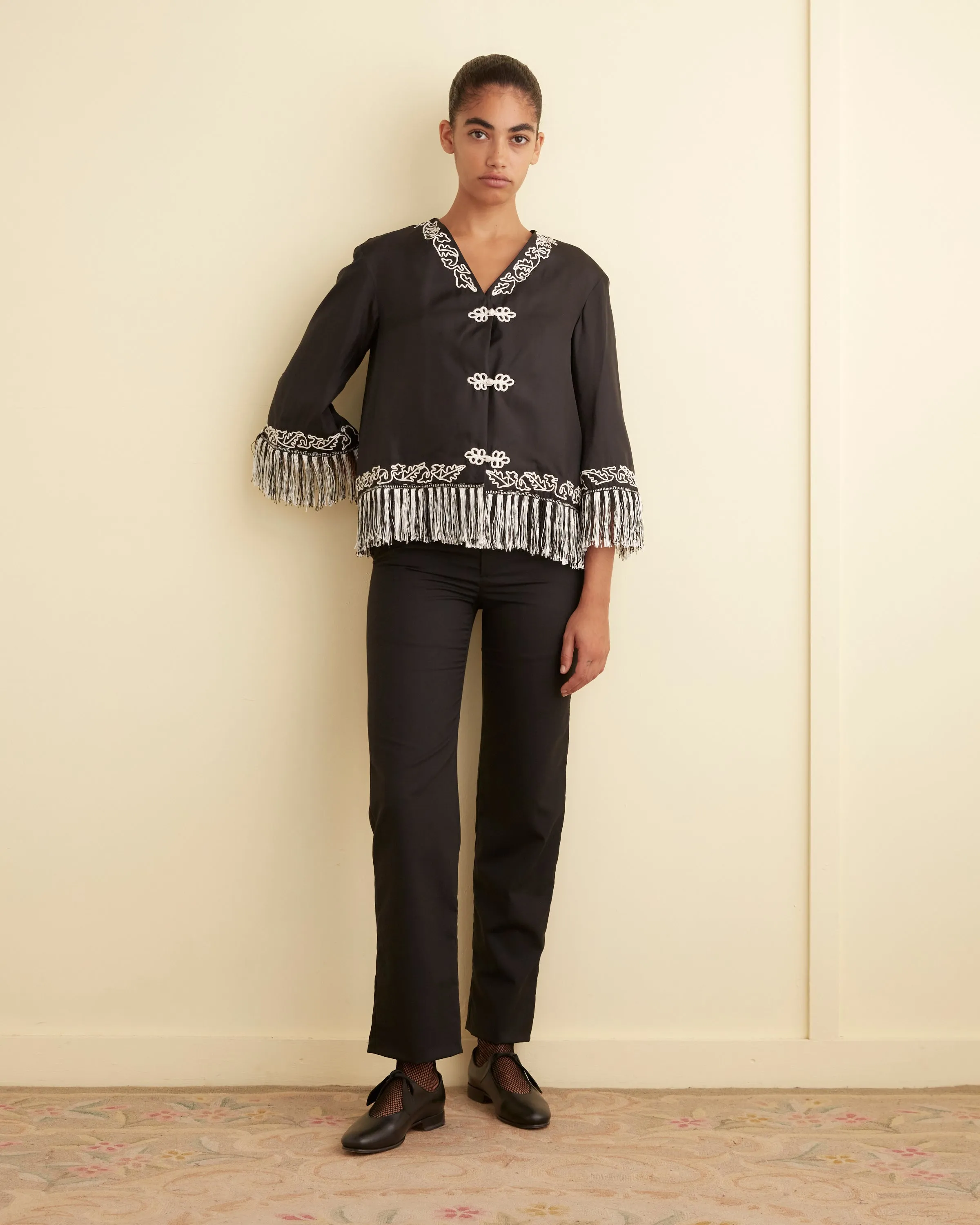 Grenier Fringe Jacket sold by BODE