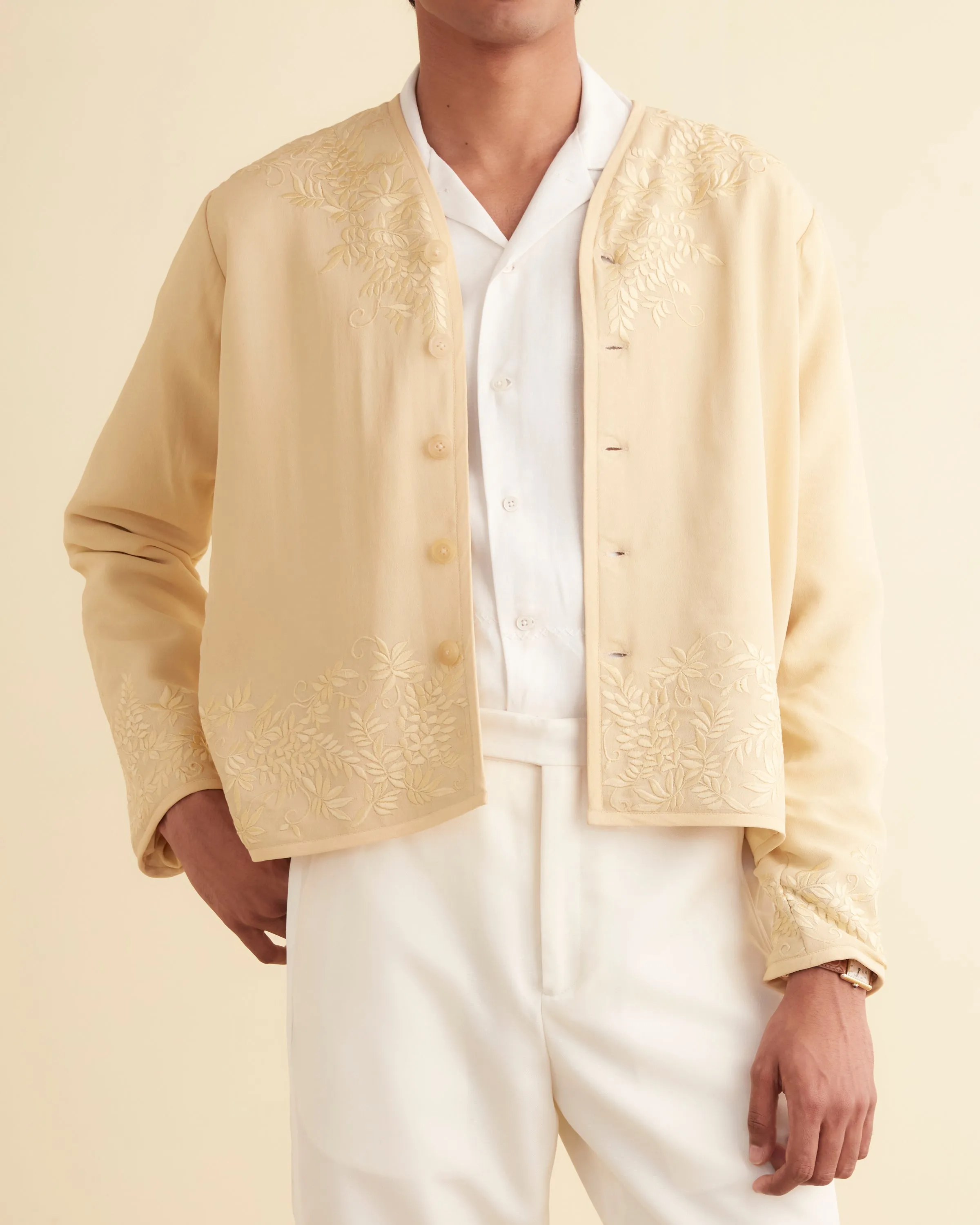 Embroidered Wisteria Liner Jacket sold by BODE product image thumbnail 2