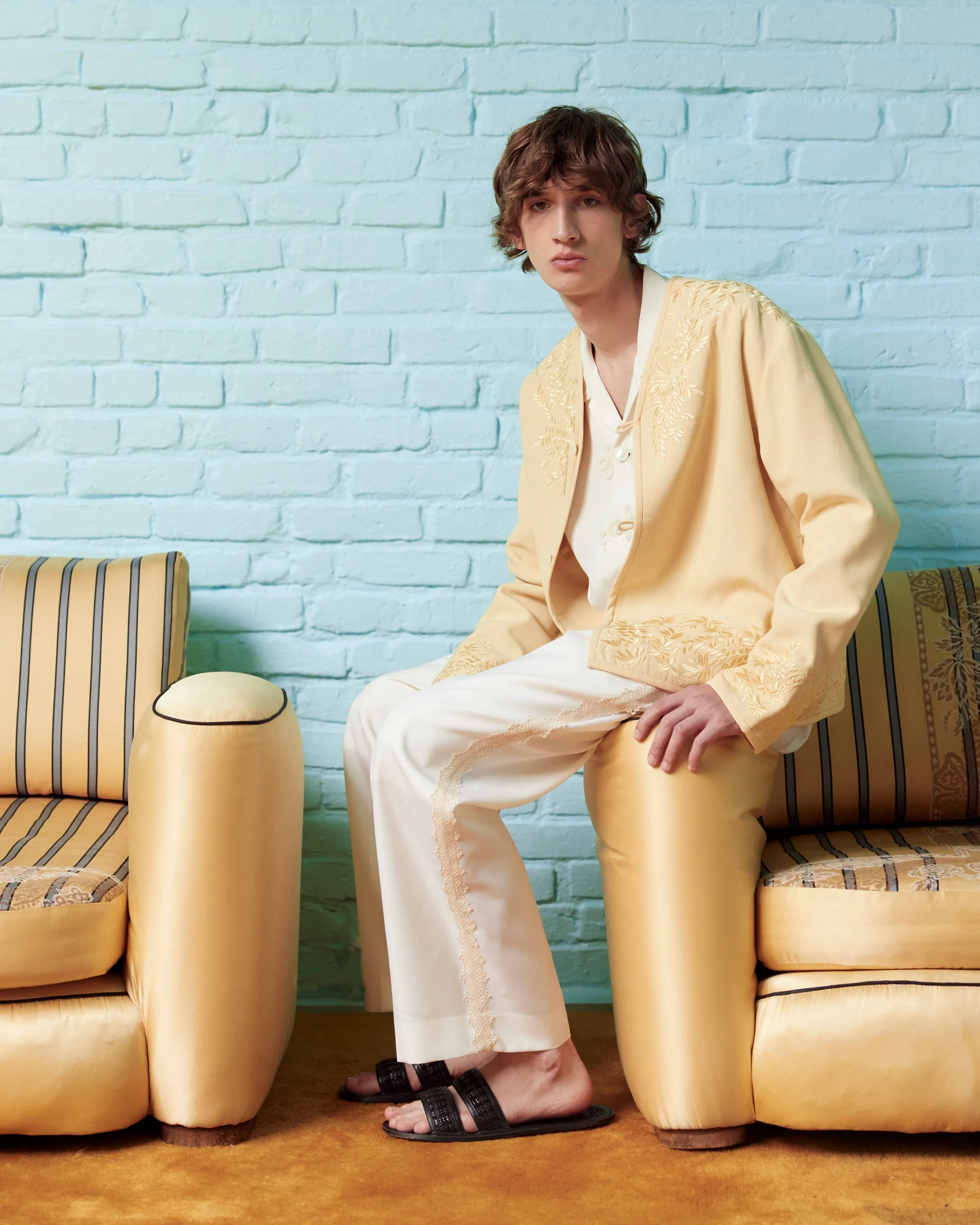 Embroidered Wisteria Liner Jacket sold by BODE product image thumbnail 5