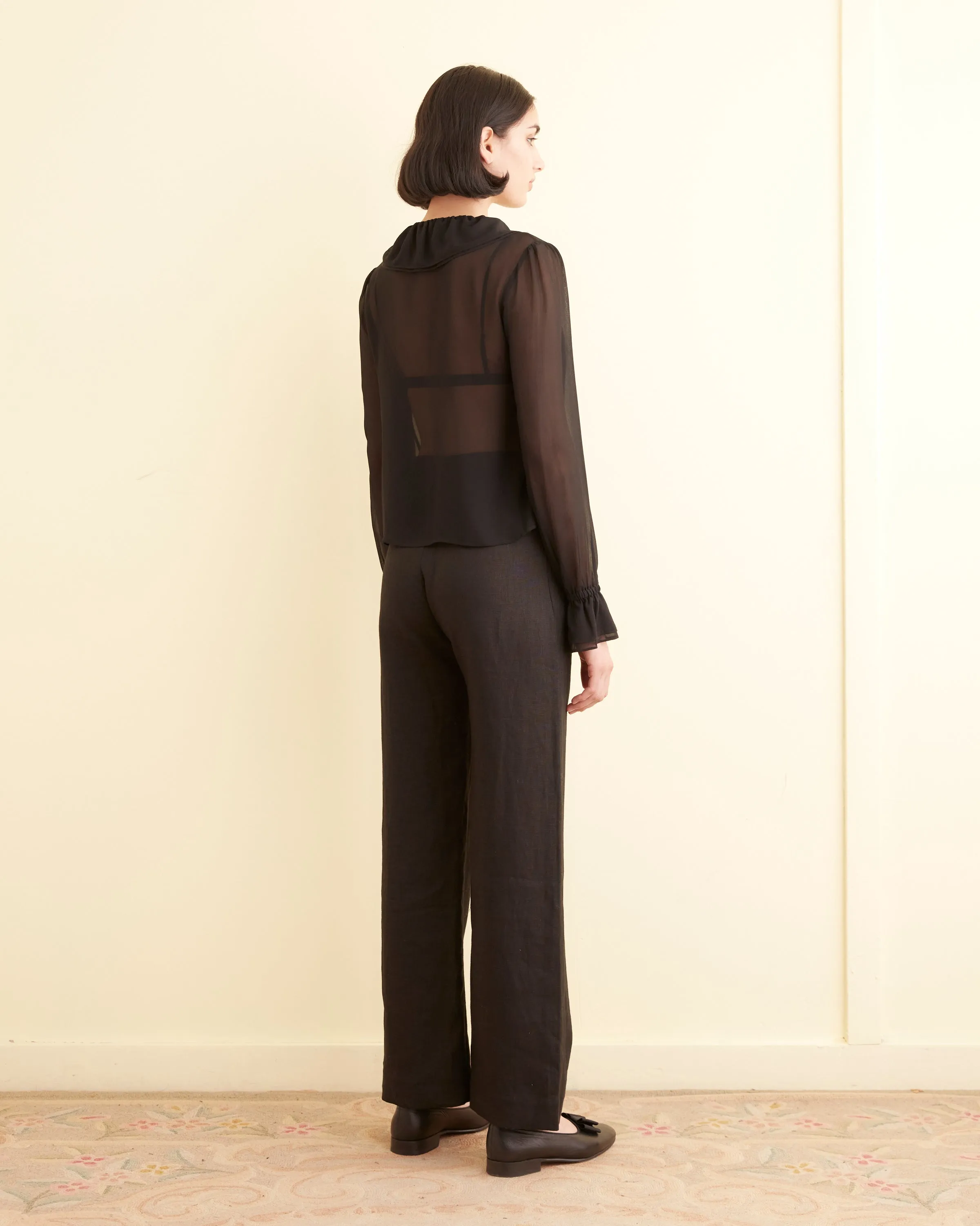 Flounce Blouse - Black sold by BODE product image thumbnail 3