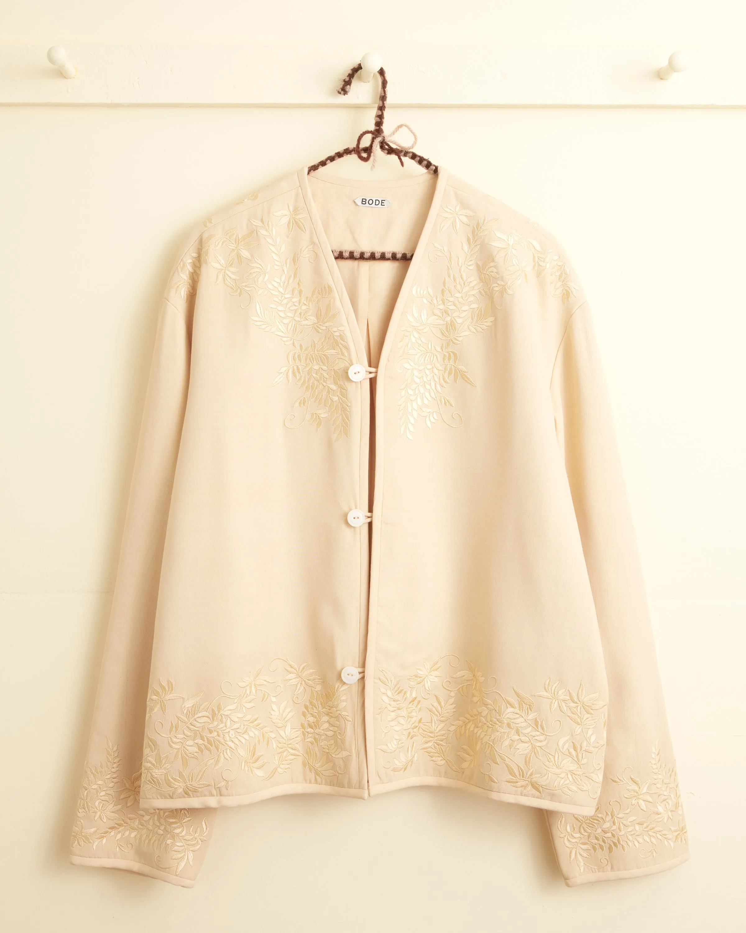 Embroidered Wisteria Liner Jacket sold by BODE product image thumbnail 4