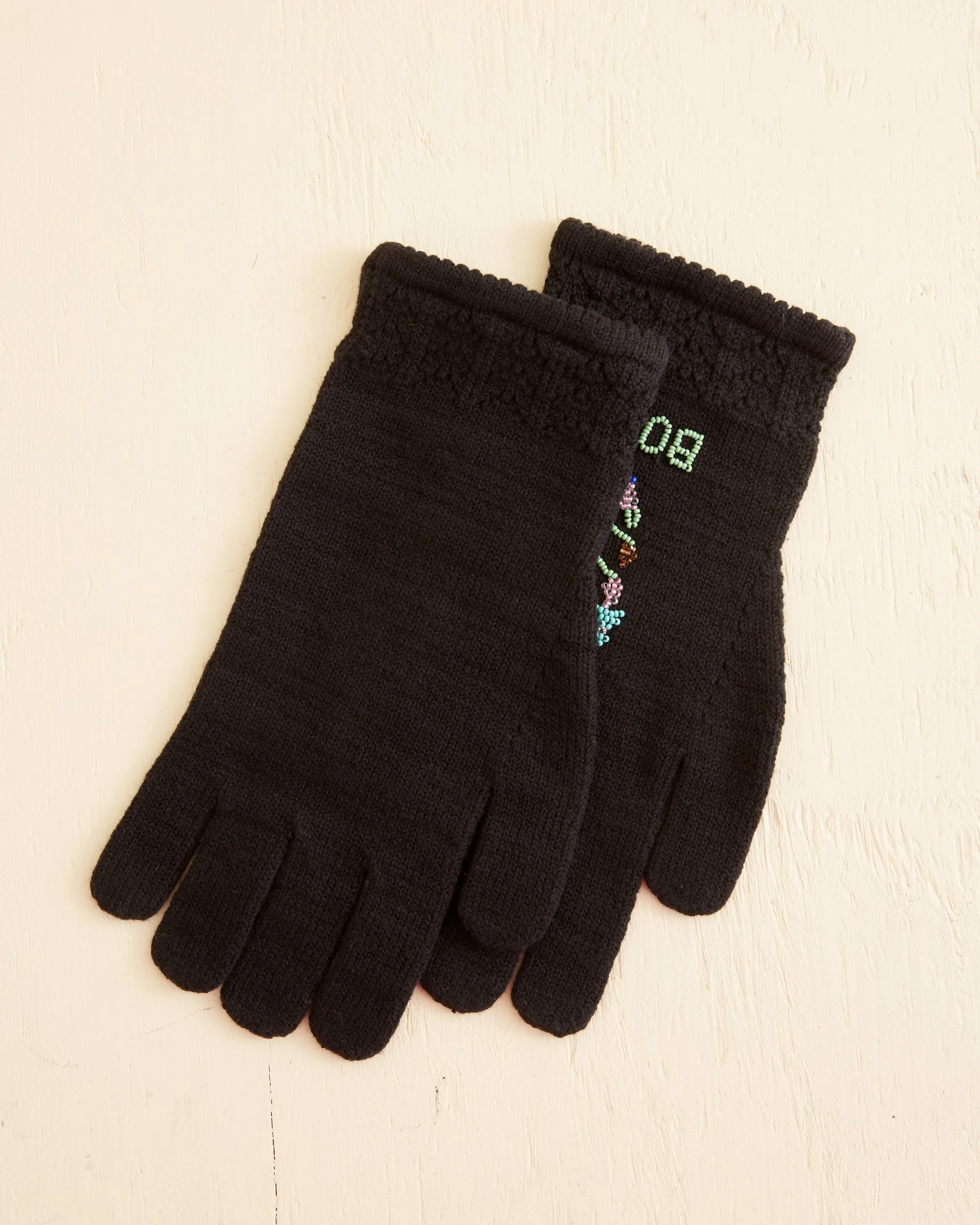 Pointelle Gloves - Black sold by BODE product image thumbnail 3