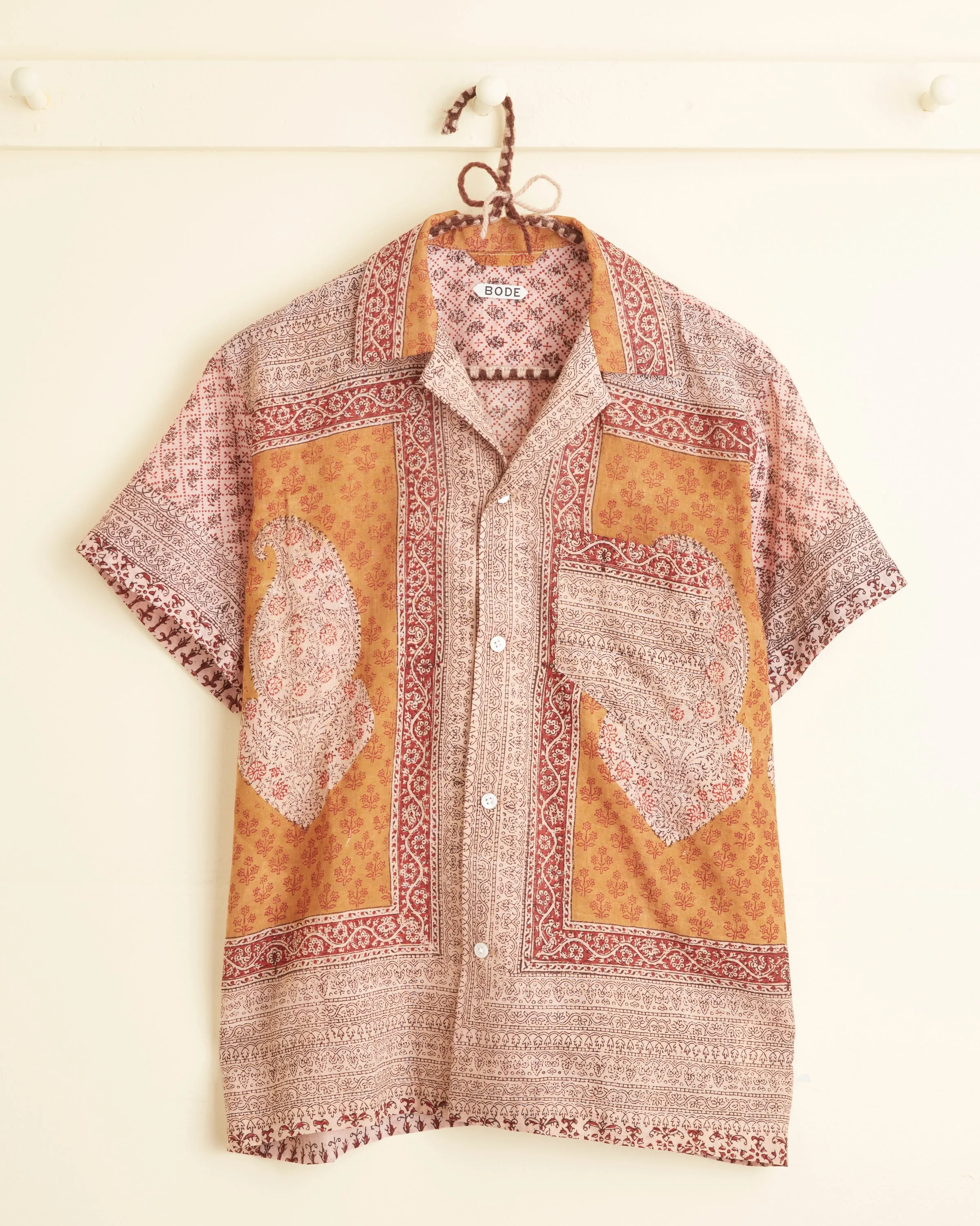 Redbud Twist Short Sleeve Shirt - XS sold by BODE