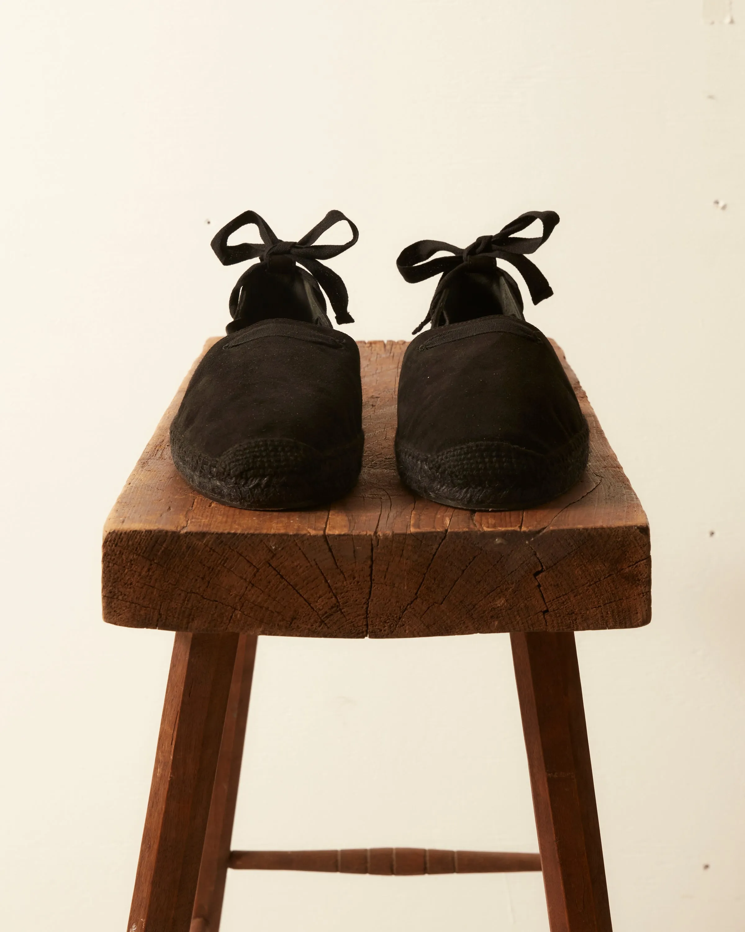 Suede Lace-Up Espadrilles - Black sold by BODE product image thumbnail 3