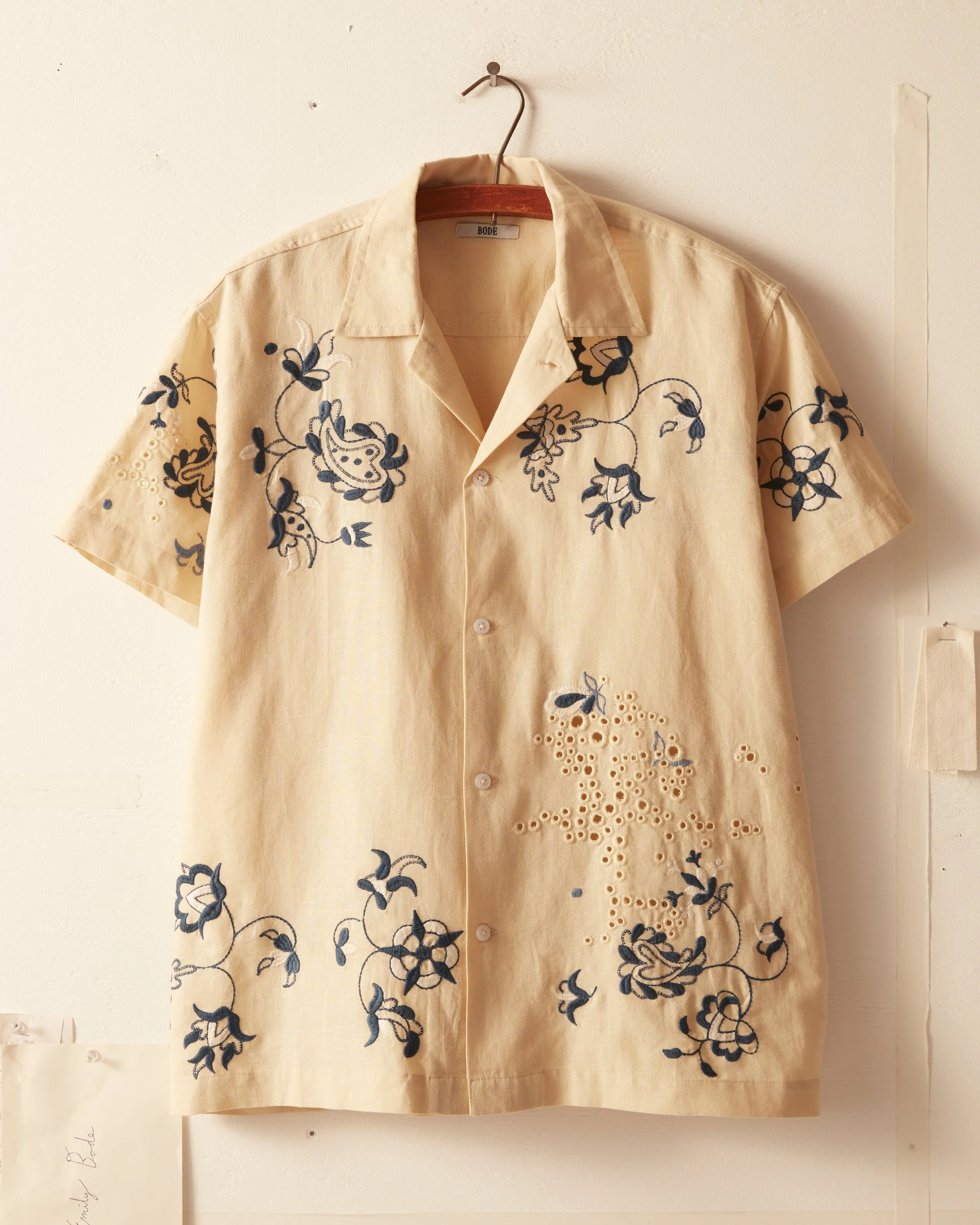 Mended Floral Short Sleeve Shirt sold by BODE