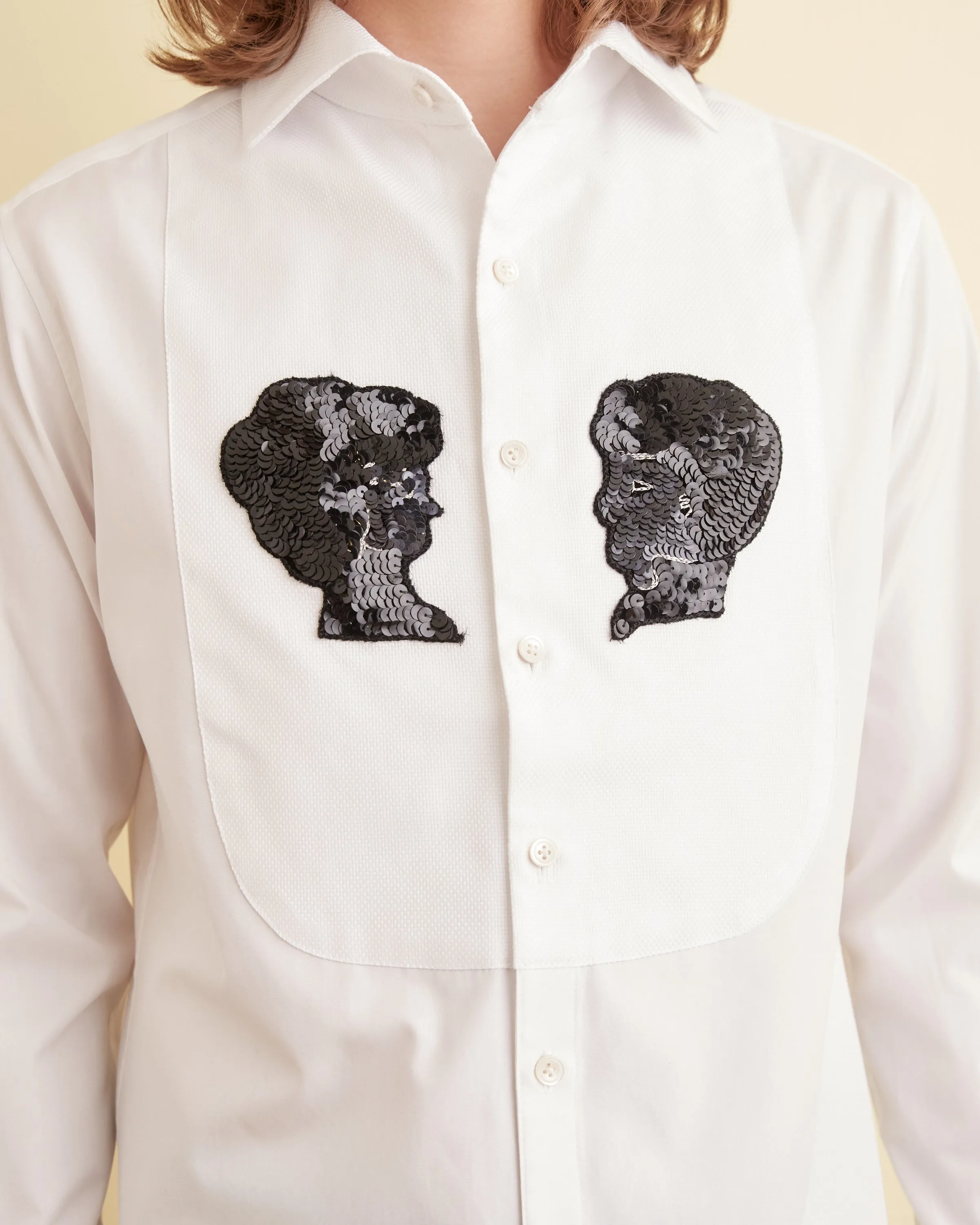 Sequined Silhouette Tuxedo Shirt sold by BODE product image thumbnail 2