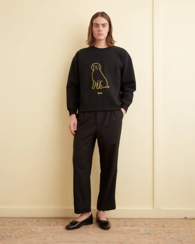 Embroidered Dog Crewneck sold by BODE