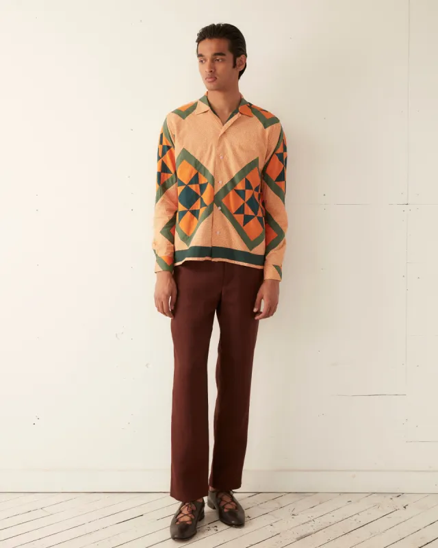 Star Quilt Long Sleeve Shirt sold by BODE