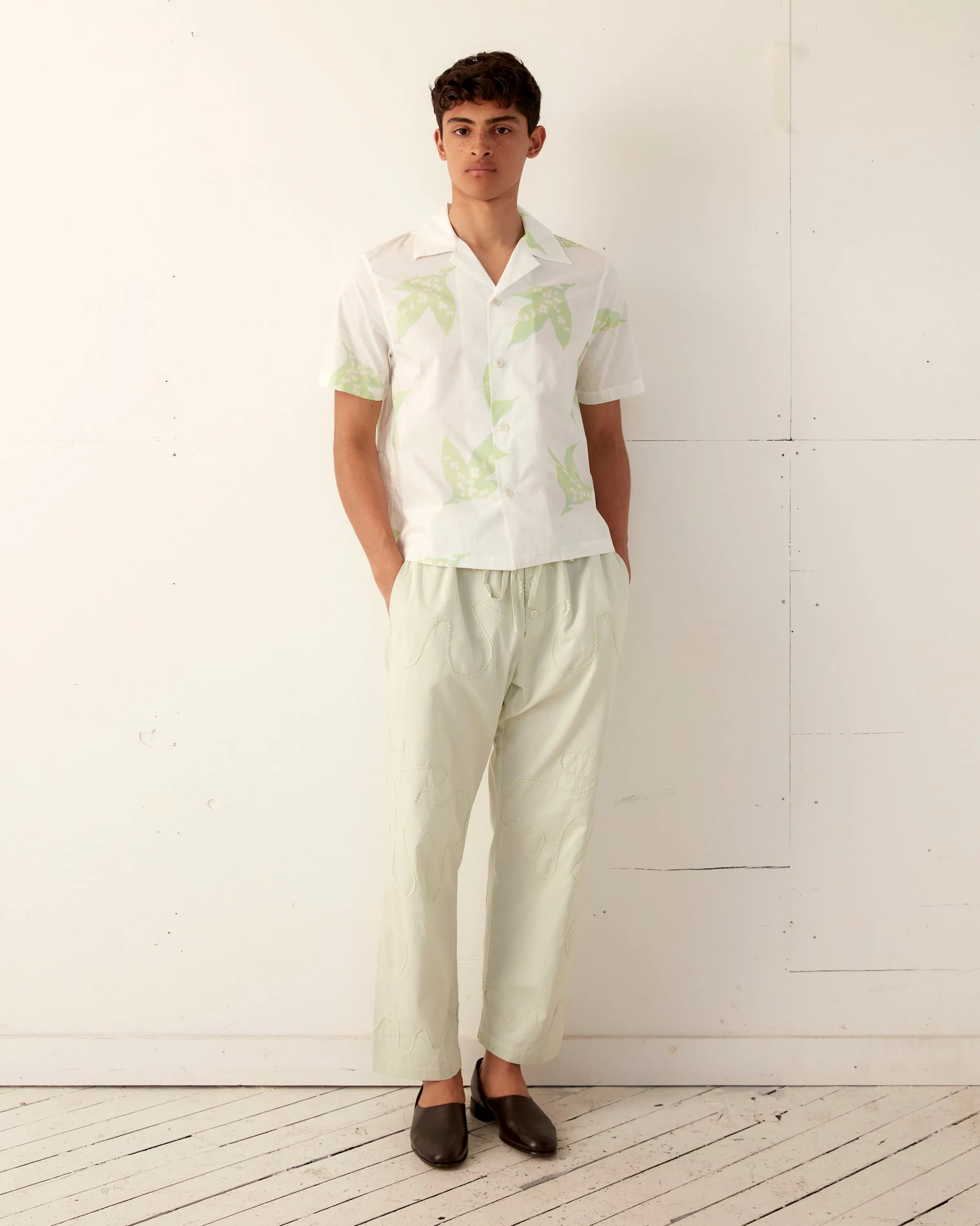 Lily of the Valley Short Sleeve Shirt sold by BODE