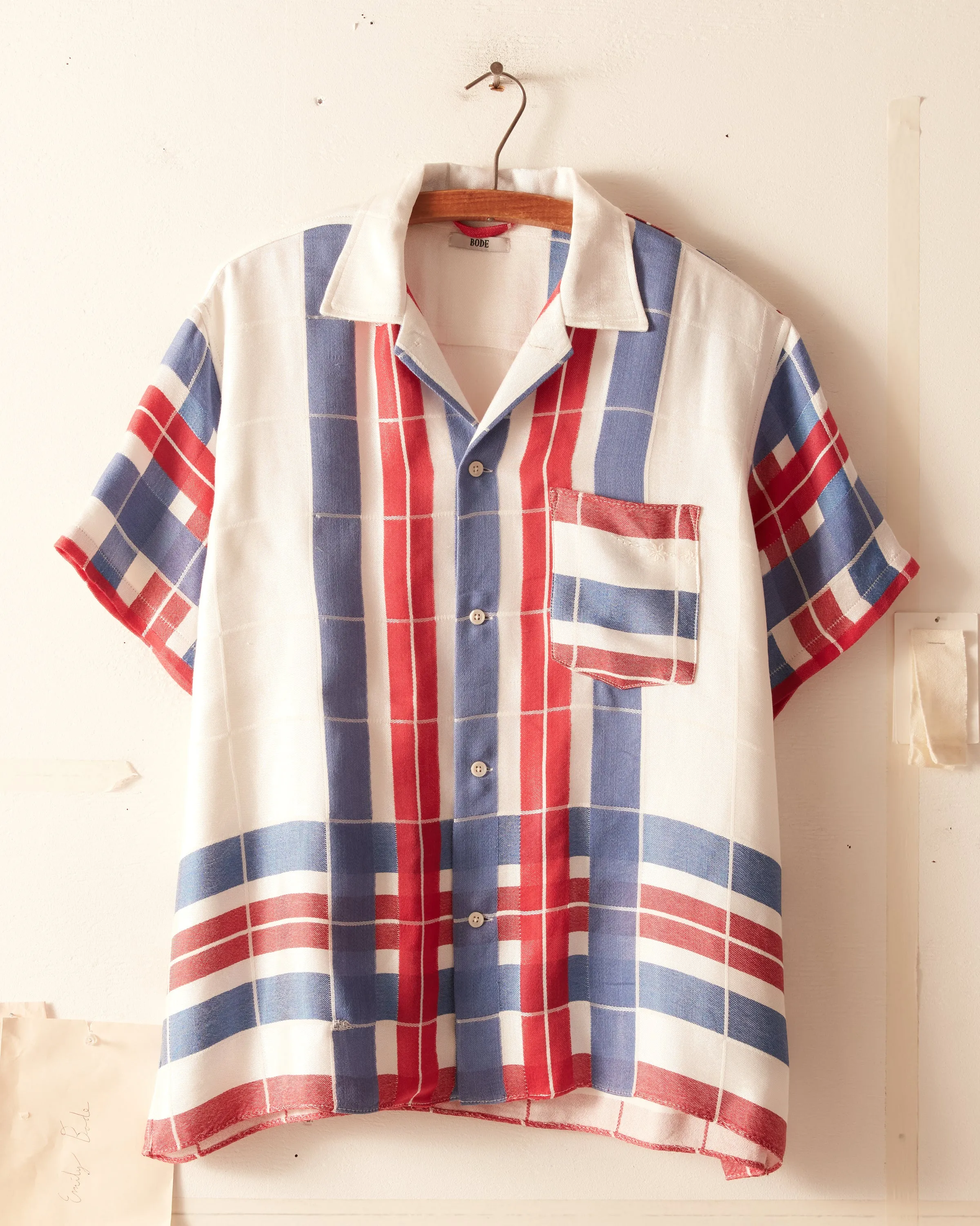 Pennant Plaid Short Sleeve Shirt - M/L sold by BODE