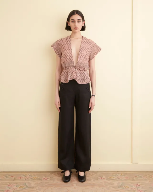 Redbud Twist Top sold by BODE