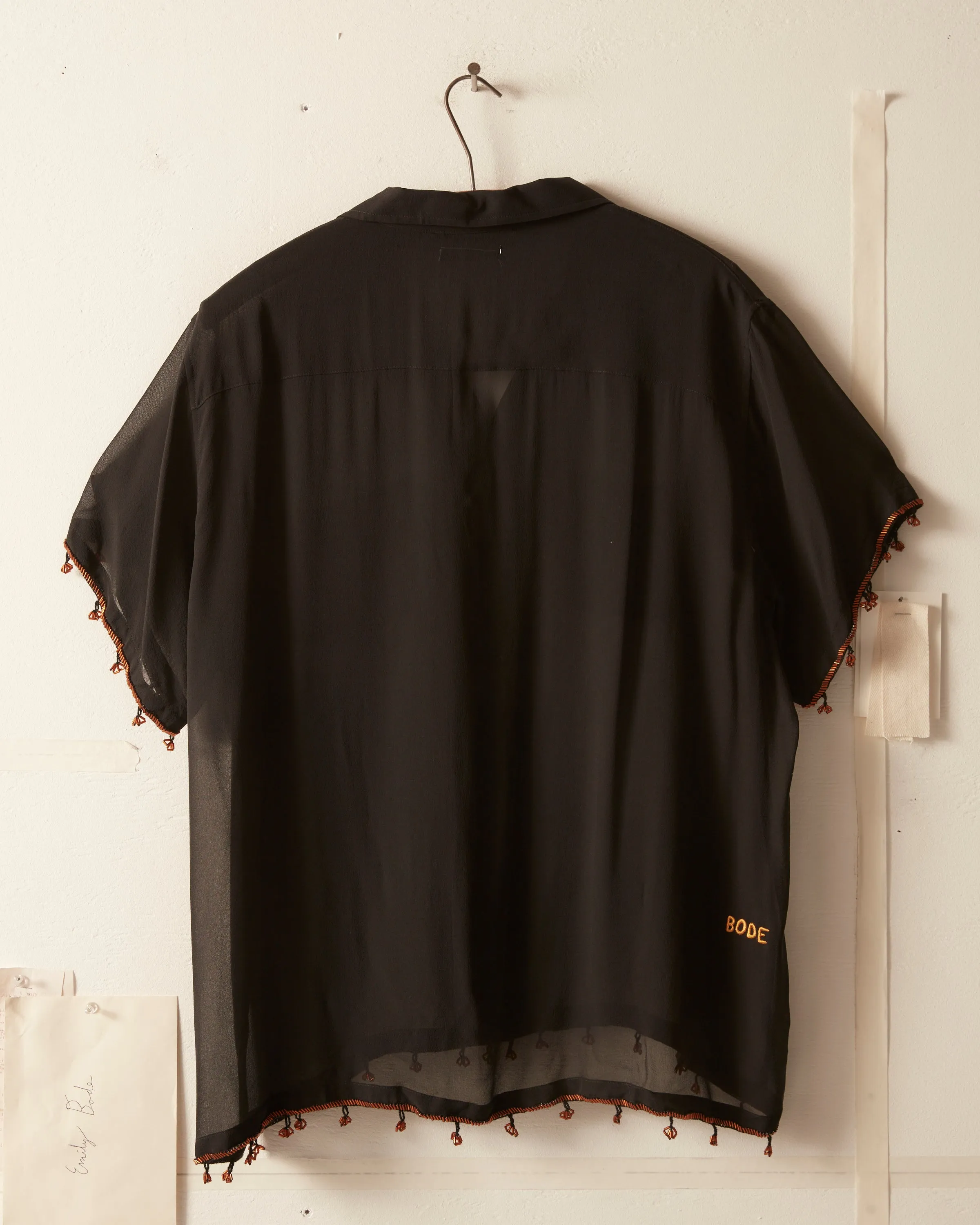 Bugle Bead Trim Short Sleeve Shirt sold by BODE product image thumbnail 5