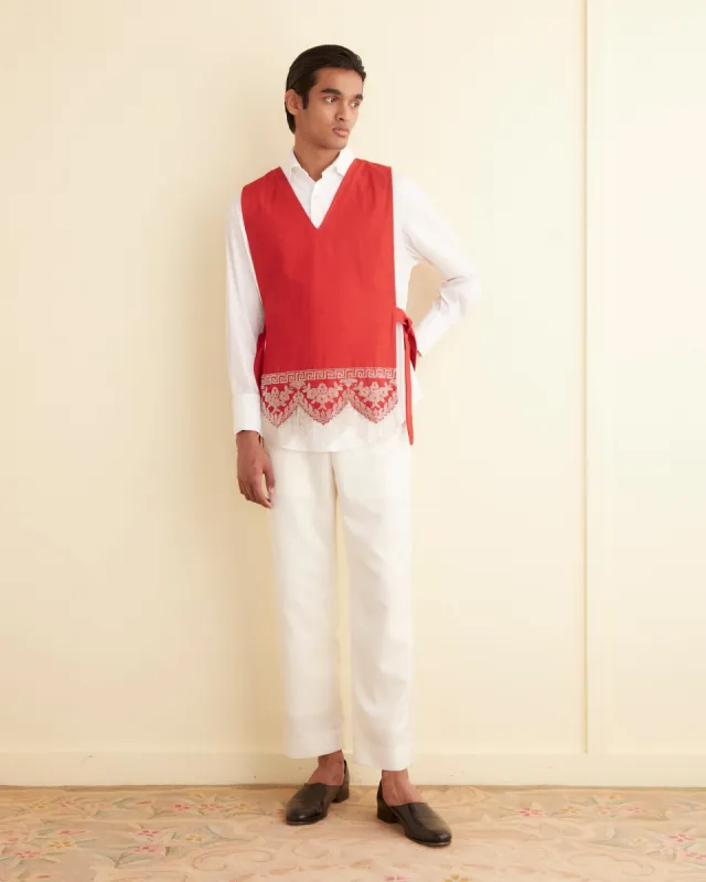 Chantilly Tuxedo Trousers sold by BODE