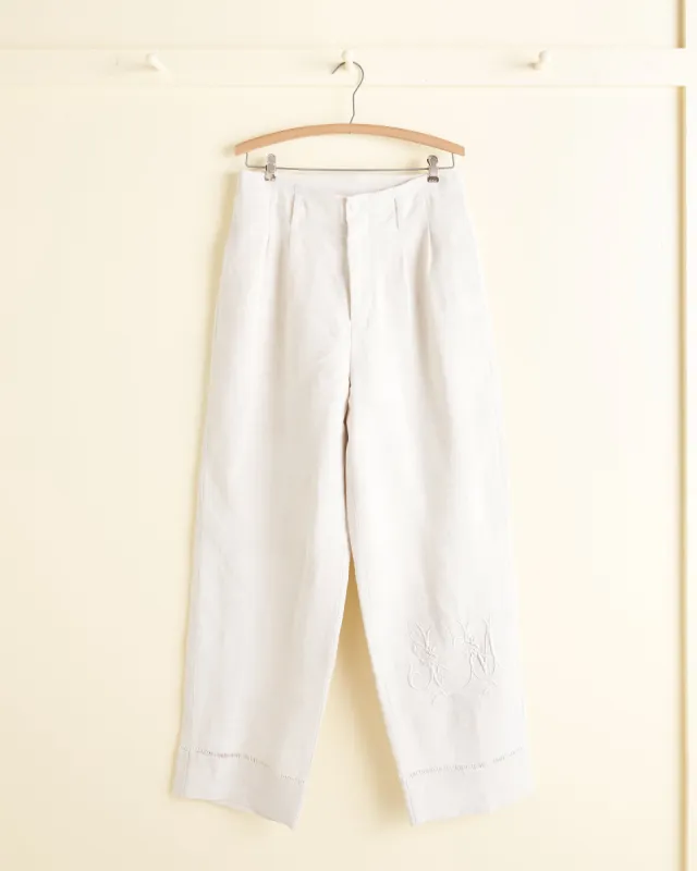 Floral Monogrammed Trousers - 29 sold by BODE