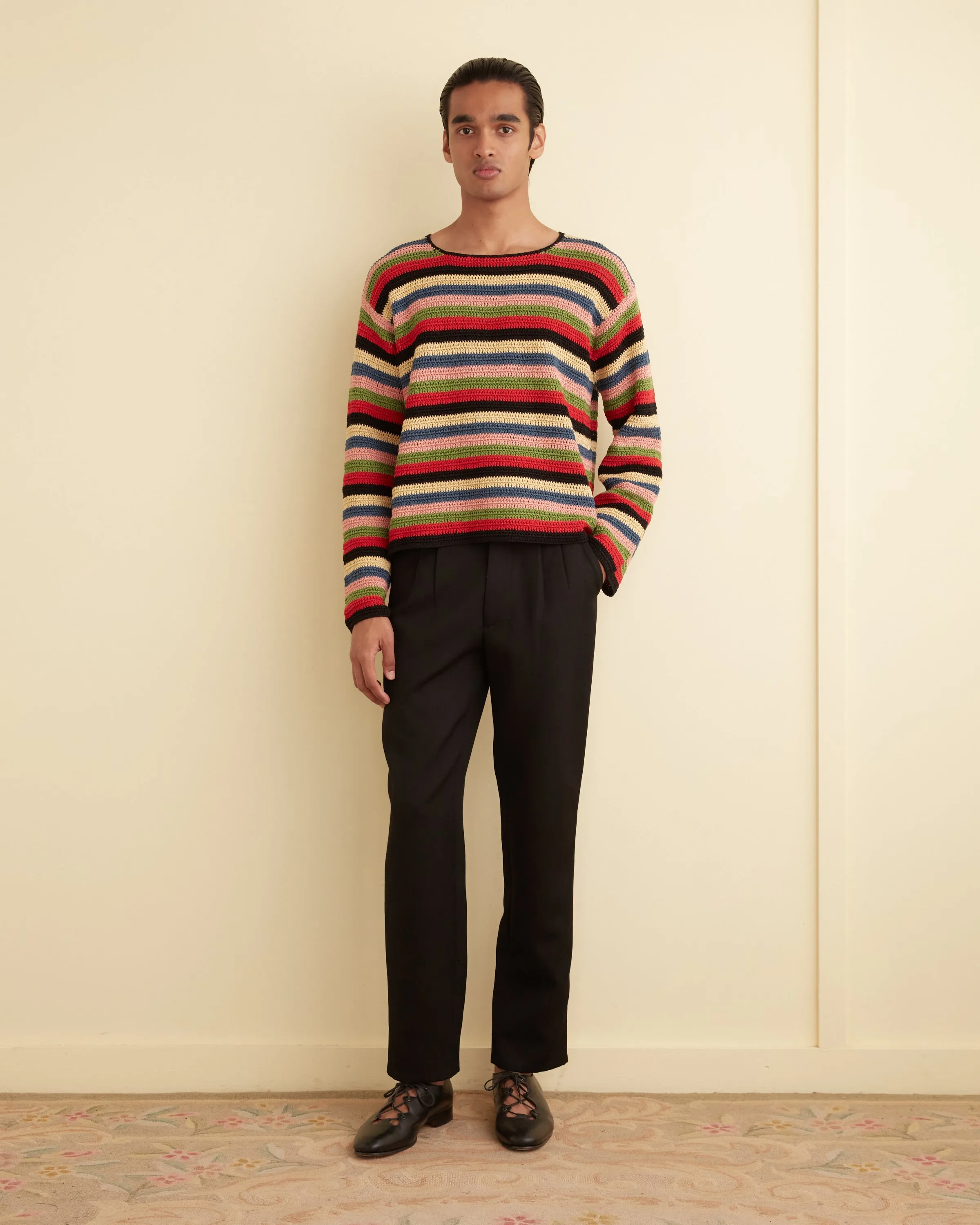 Village Stripe Pullover sold by BODE
