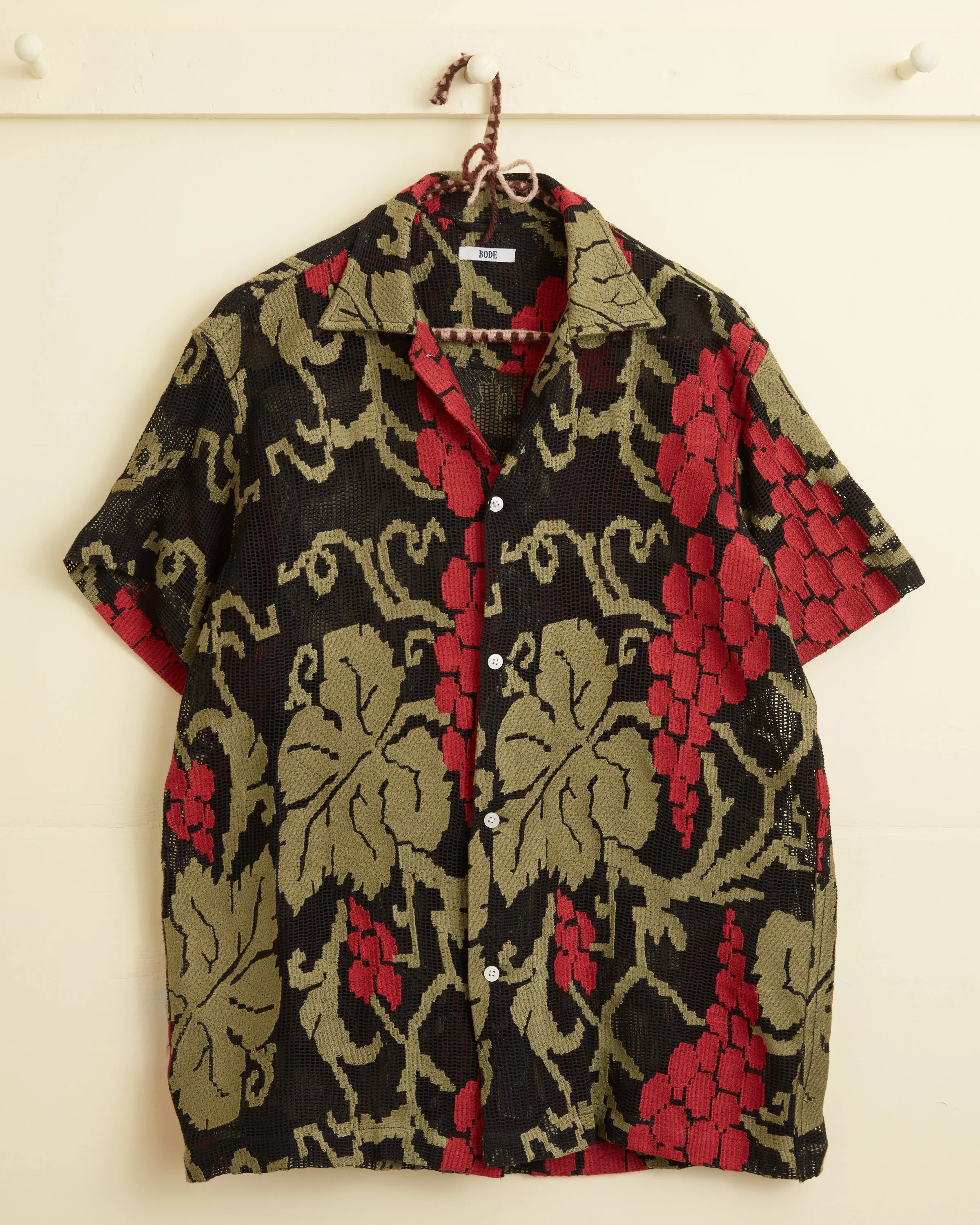 Vineyard Mesh Short Sleeve Shirt sold by BODE