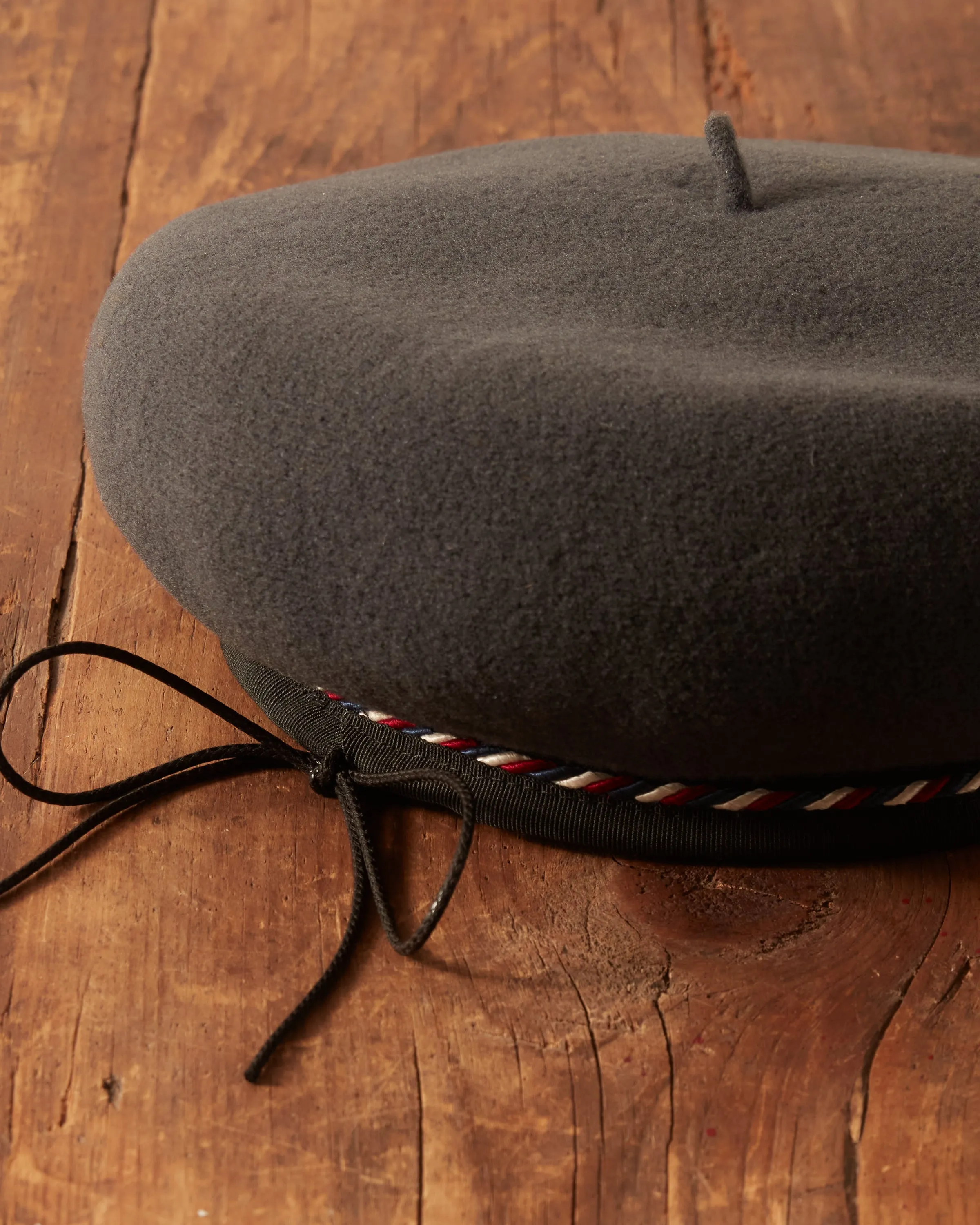 Twisted Piping Beret - Charcoal sold by BODE product image thumbnail 2