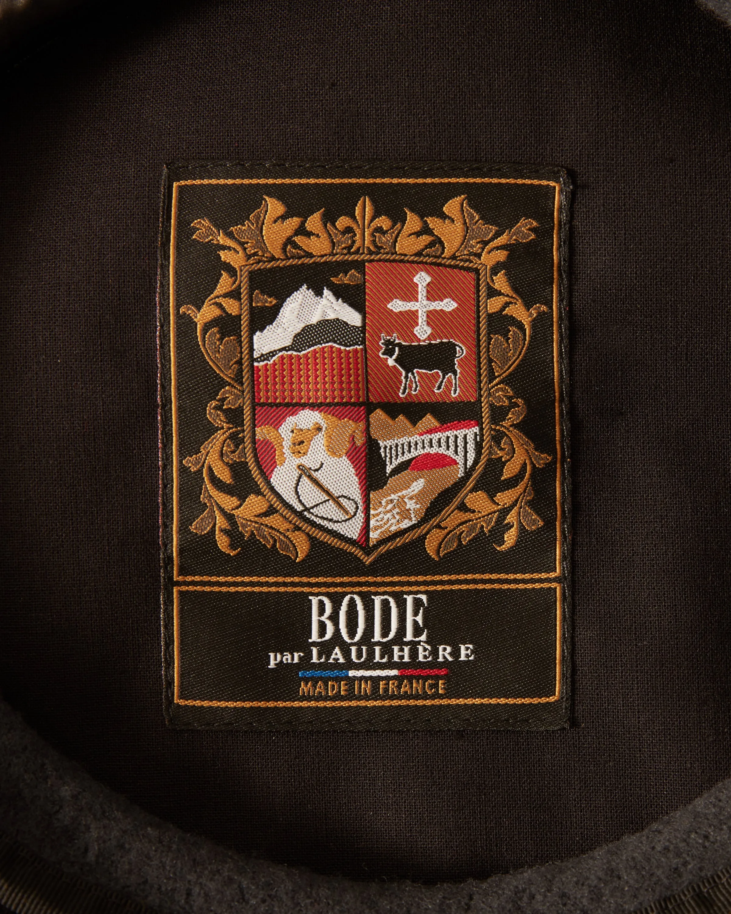 Twisted Piping Beret - Charcoal sold by BODE product image thumbnail 3