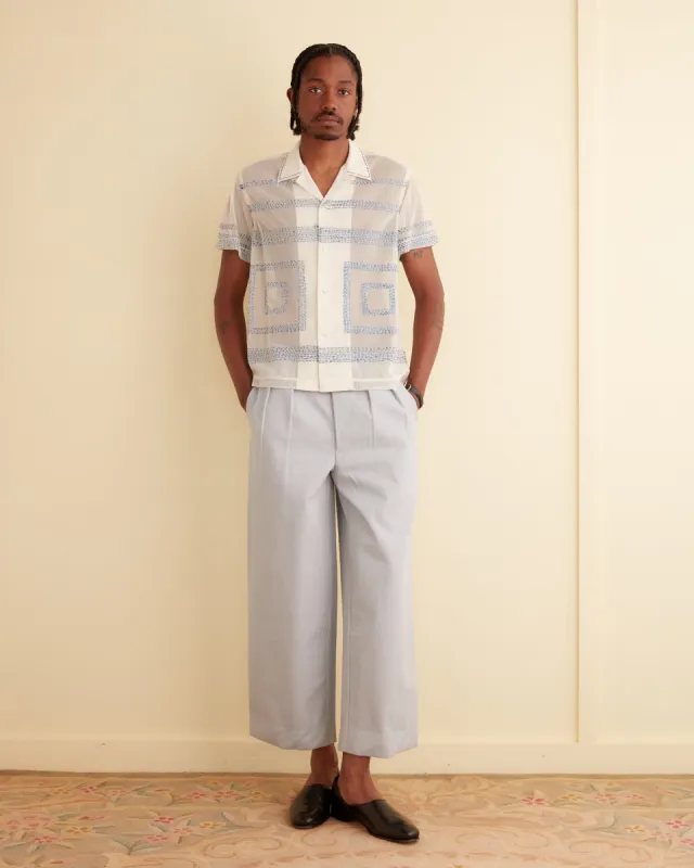 Tile Stitch Short Sleeve Shirt sold by BODE