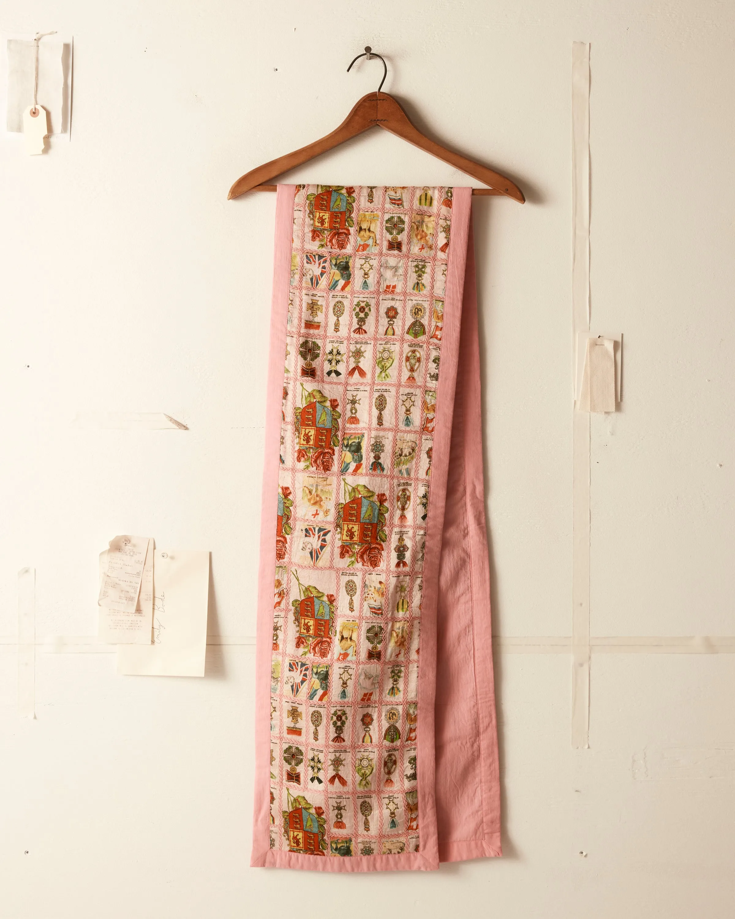 Tobacco Signet Quilt Scarf sold by BODE