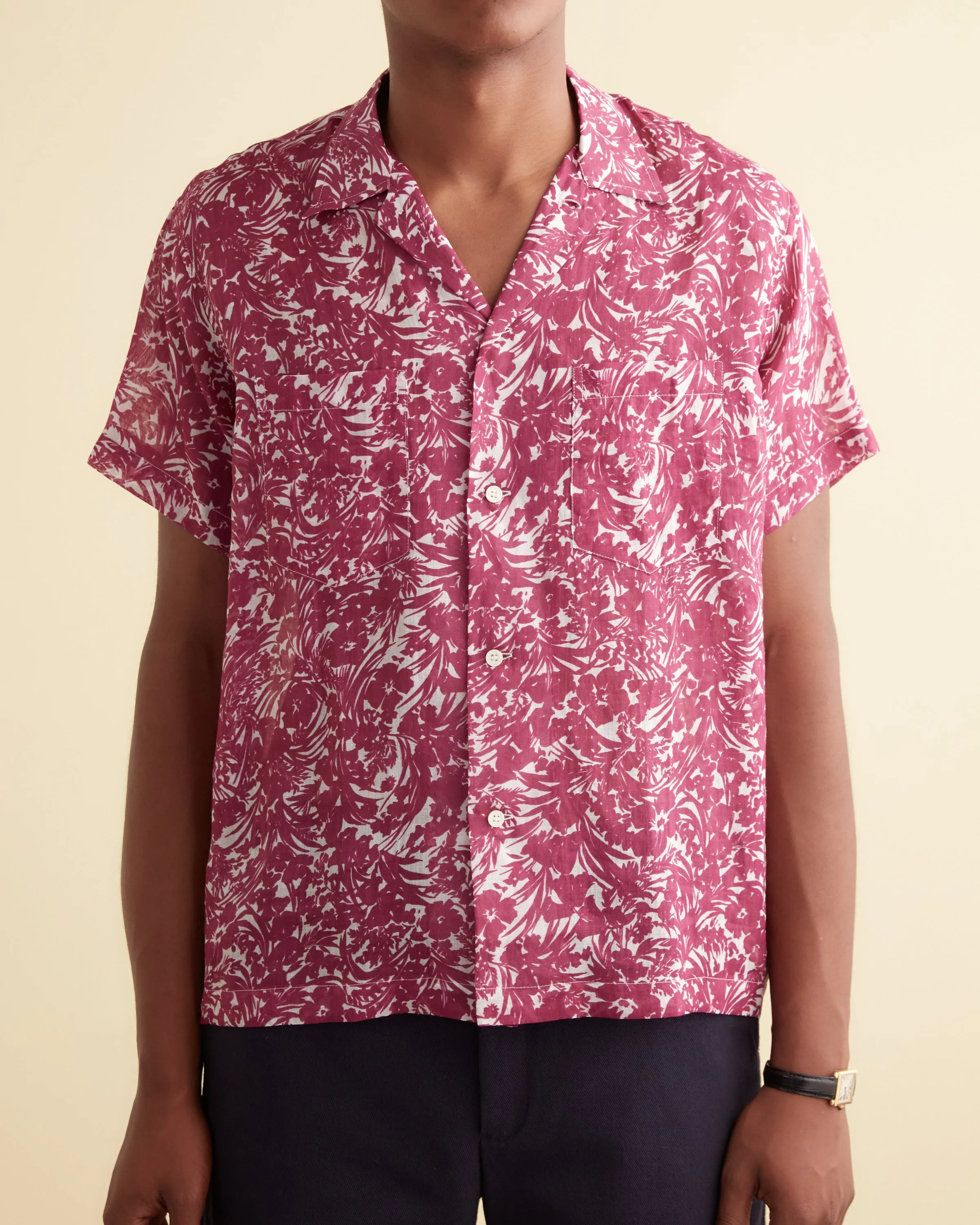 Hibiscus Spray Short Sleeve Shirt sold by BODE product image thumbnail 2