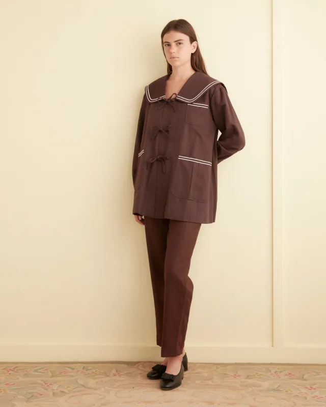 Sailor Coat - Brown sold by BODE