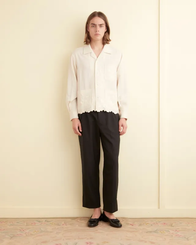 Scalloped Acorn Long Sleeve Shirt sold by BODE