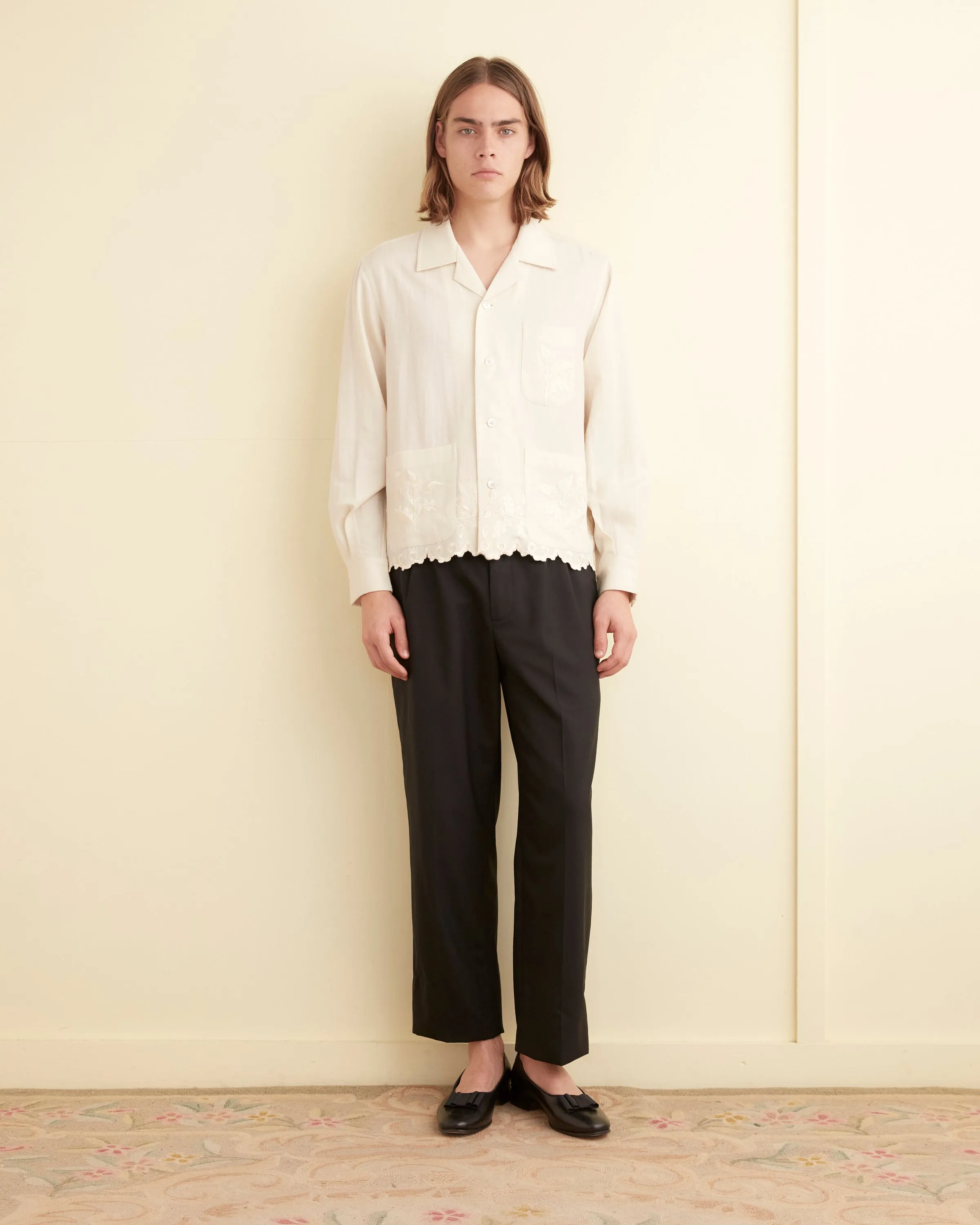 Scalloped Acorn Long Sleeve Shirt sold by BODE