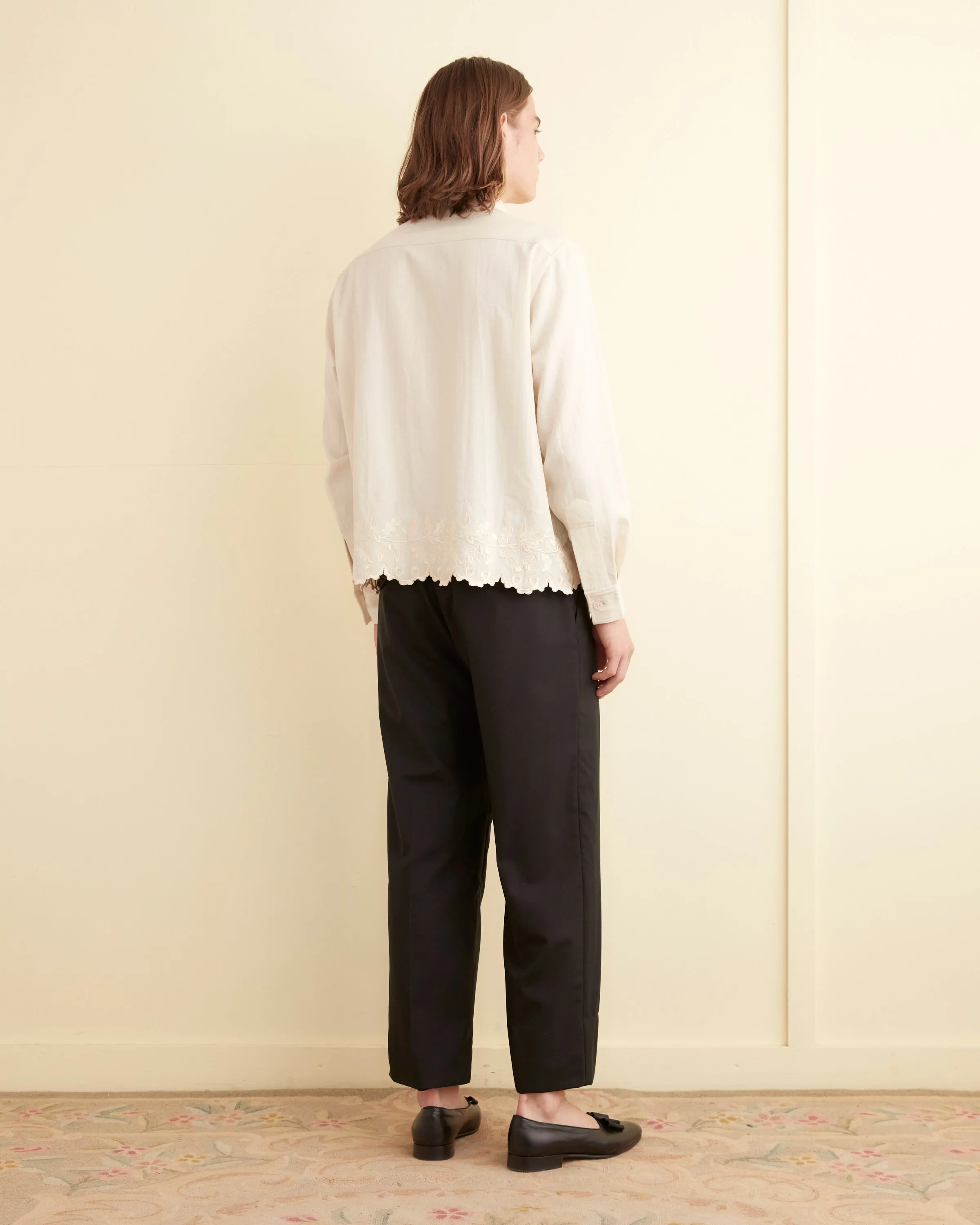 Scalloped Acorn Long Sleeve Shirt sold by BODE product image thumbnail 3